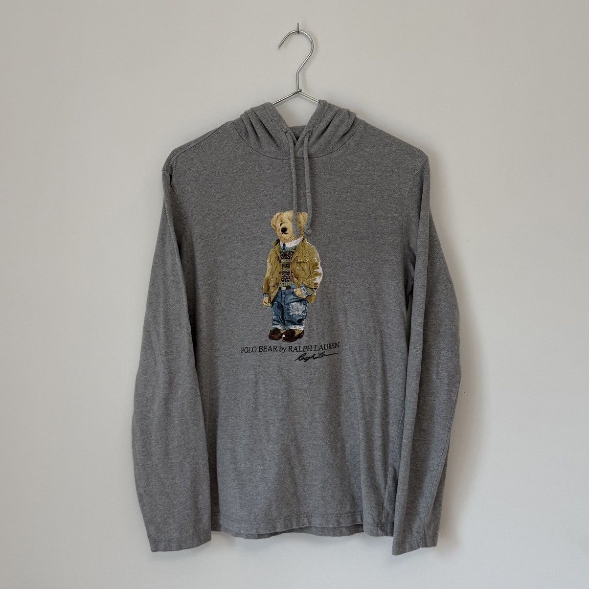 Polo Ralph Lauren Polo Ralph Lauren Polo Bear Hooded Long Sleeve Shirt Size US XS / EU 42 / 0 - 2 Thumbnail
