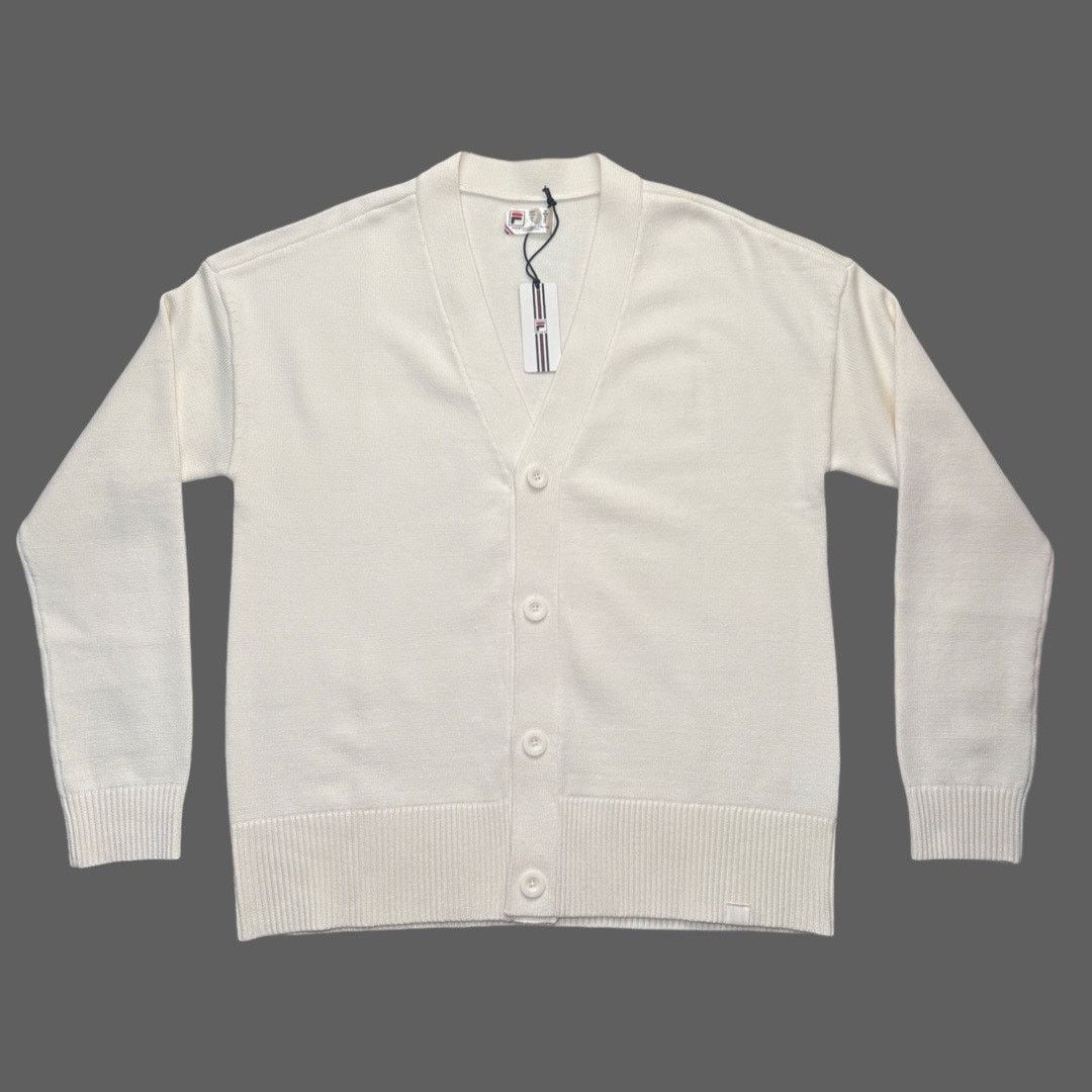 Fila Fila Casa Baseline Cardigan White Size Medium NWT Unisex Size US M / EU 48-50 / 2 - 1 Thumbnail