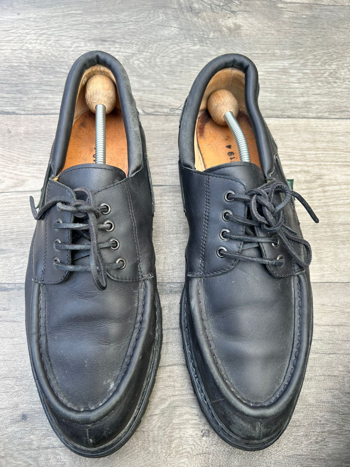 Paraboot Paraboot Chimey/Jannu Derby Black Leather shoes Sz 11 UK Size US 12 / EU 45 - 2 Thumbnail