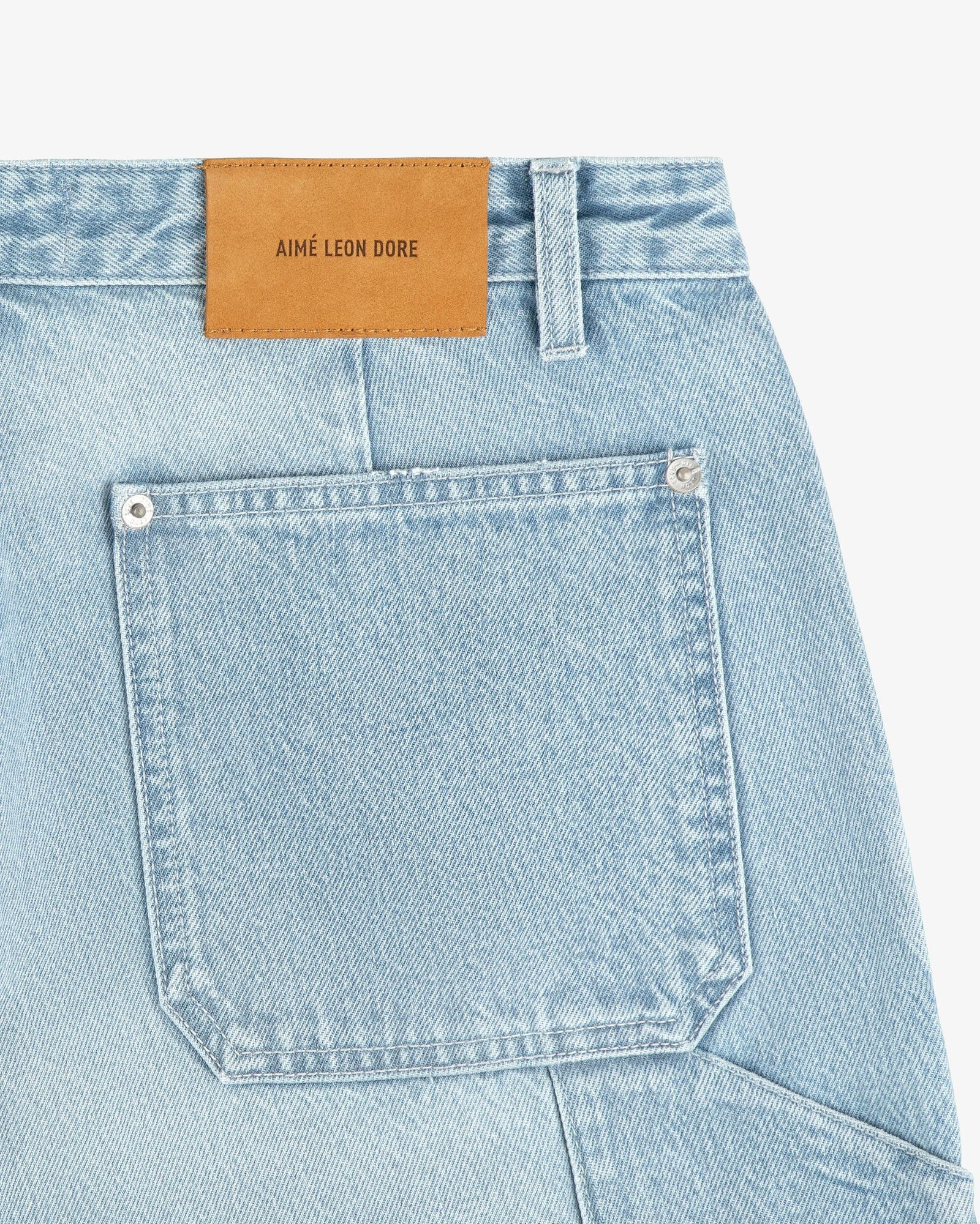 Aime Leon Dore o1mle0725 Denim Carpenter Pant in Light Wash Blue Size US 36 / EU 52 - 5 Thumbnail