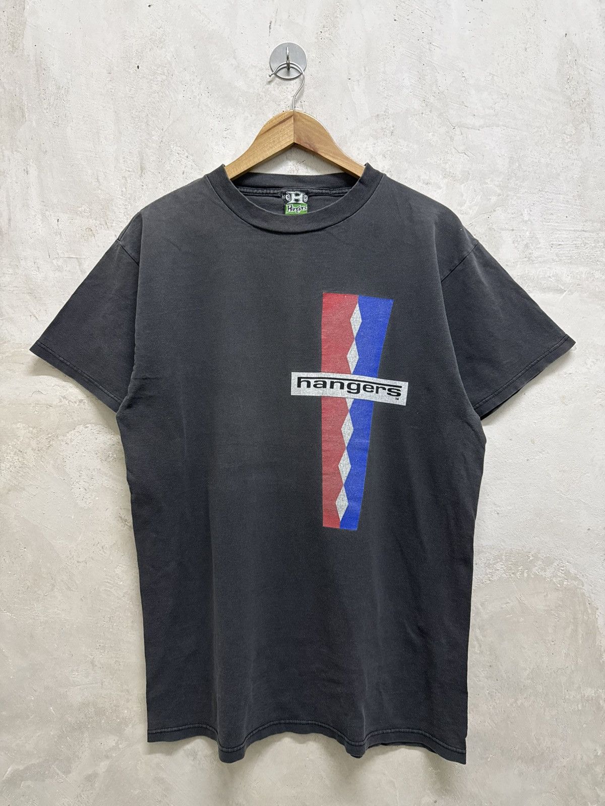 Vintage Thrashed Faded Vintage 90s Hangers Skate Tee Size US XL / EU 56 / 4 - 1 Thumbnail
