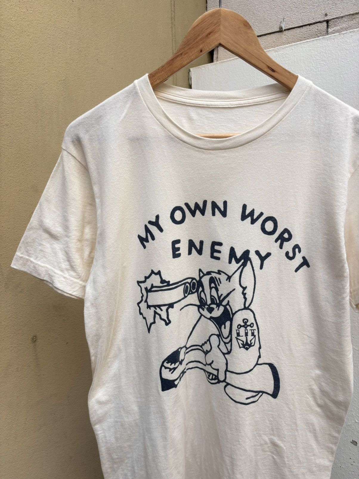 Vintage Tom MY OWN WORST ENEMY T-Shirt ERD Grunge Size US M / EU 48-50 / 2 - 4 Thumbnail