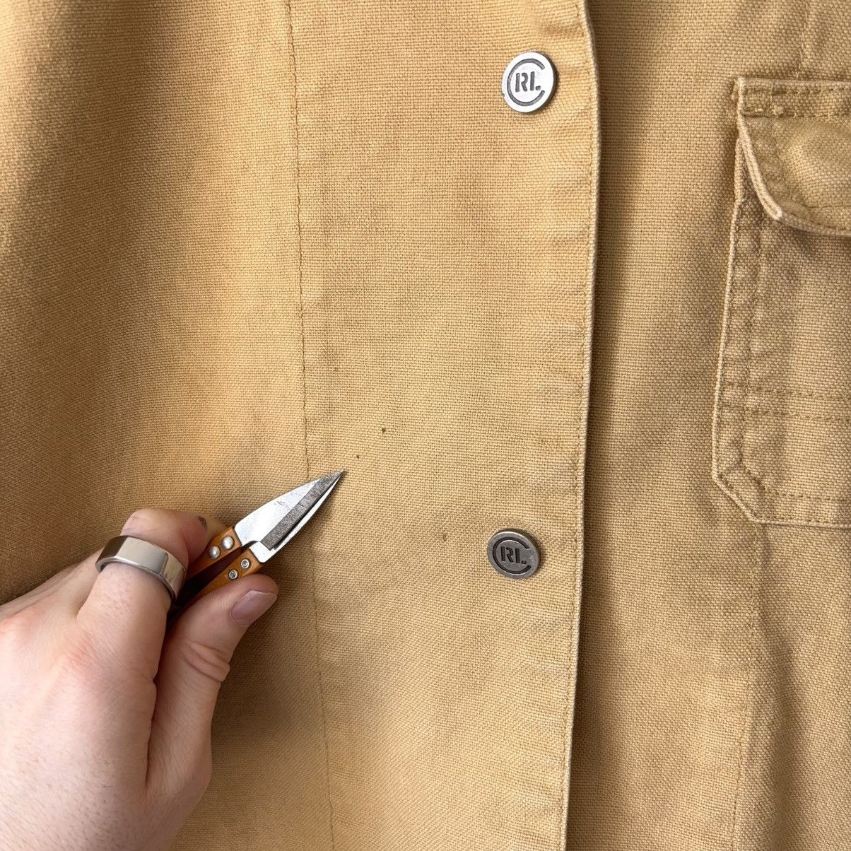Polo Ralph Lauren Vintage Polo Jeans Co RL67 Canvas Chore Coat Workwear Size US L / EU 52-54 / 3 - 13 Thumbnail