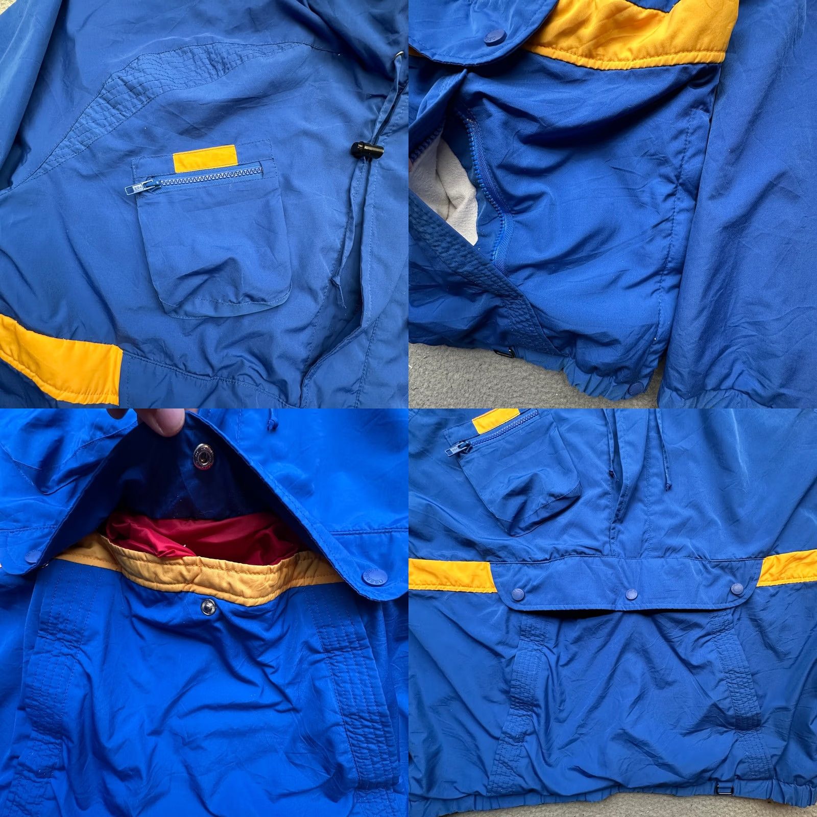 Obermeyer VINTAGE Obermeyer 1/2 Zip Anorak Windbreaker Jacket Men XL Blue Hooded Hong Kong Size US XL / EU 56 / 4 - 9 Thumbnail