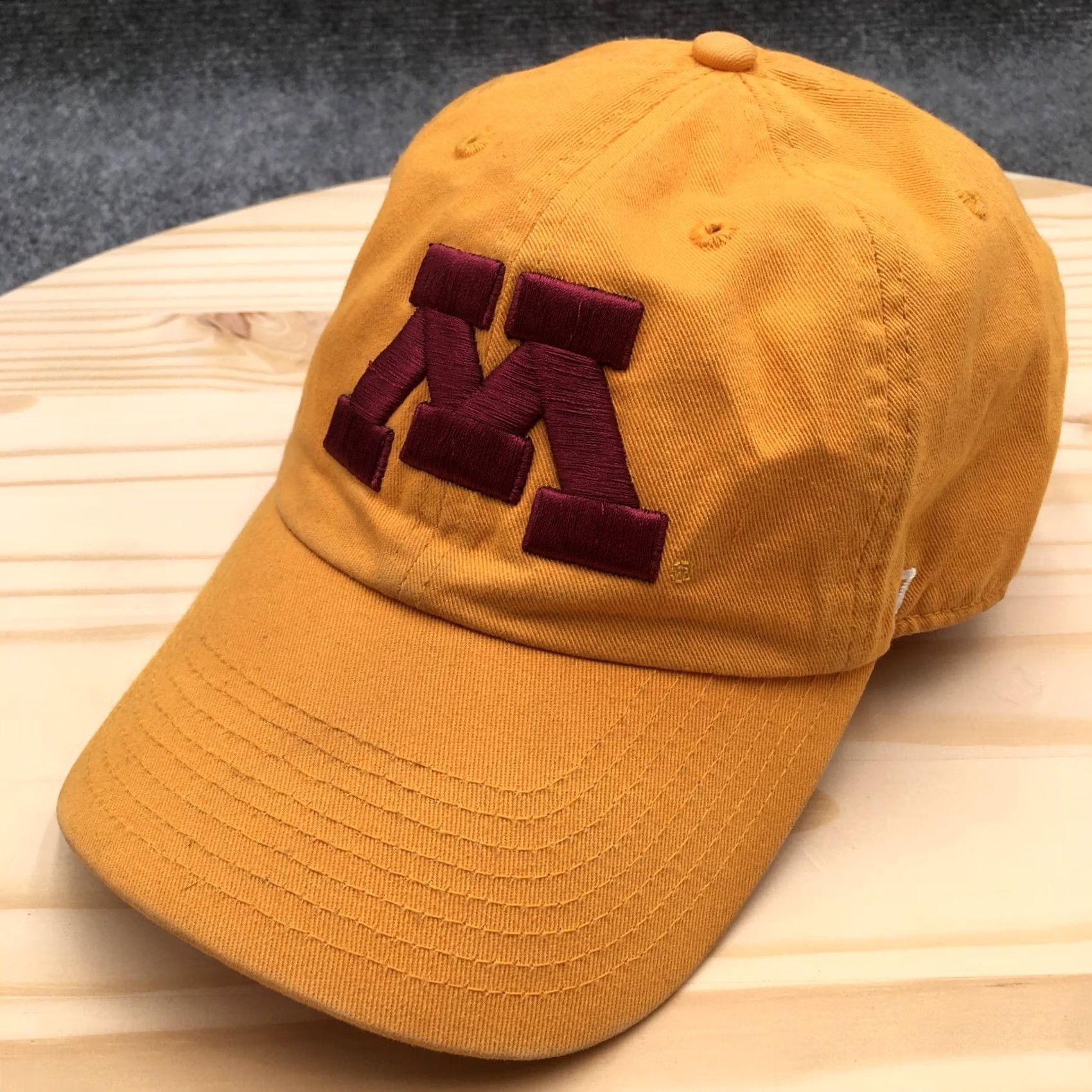 Logo 7 University Of Minnesota Baseball Cap Hat Mens OS Gold Yellow Embroidered Logo Size ONE SIZE - 2 Thumbnail