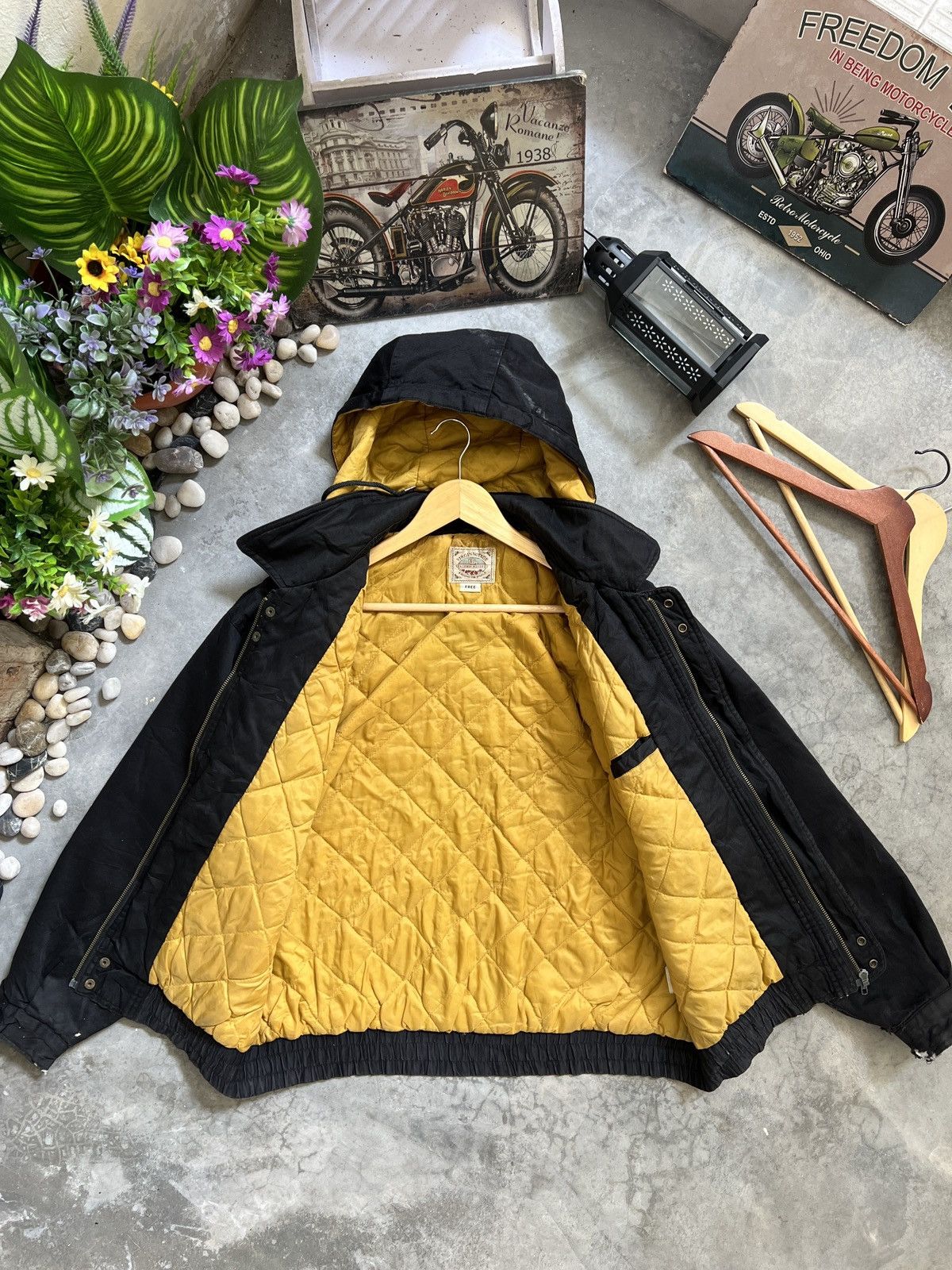 Japanese Brand × Vintage Vintage 🔥 Stadium Full Flower Bomber Jacket With Hoodie Size US L / EU 52-54 / 3 - 11 Thumbnail