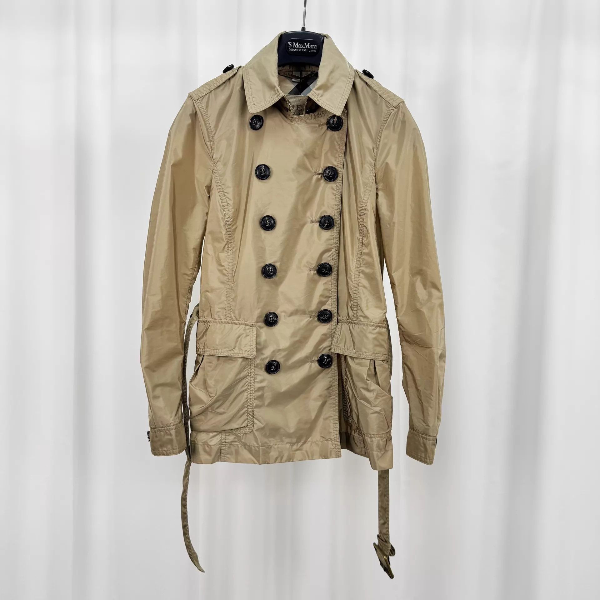 Burberry Burberry double-breasted nylon trench coat UK4 99 new Size XS / US 0-2 / IT 36-38 - 1 Thumbnail