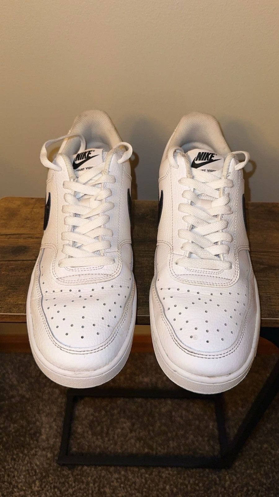 Nike Nike Court Visions with black logo Size US 10.5 / EU 43-44 - 3 Thumbnail