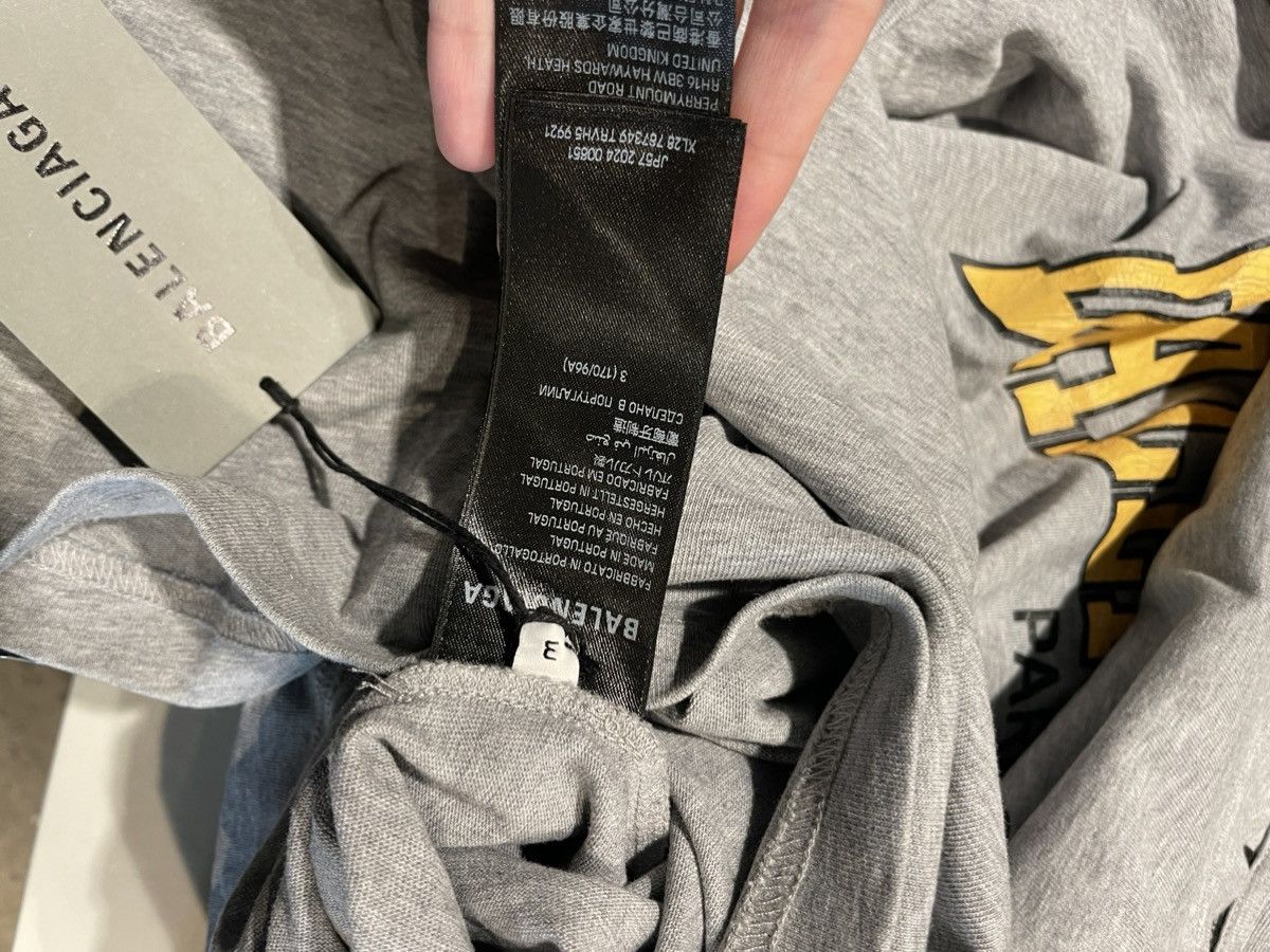 Balenciaga Oversized logo cotton t-shirt Size US L / EU 52-54 / 3 - 3 Thumbnail