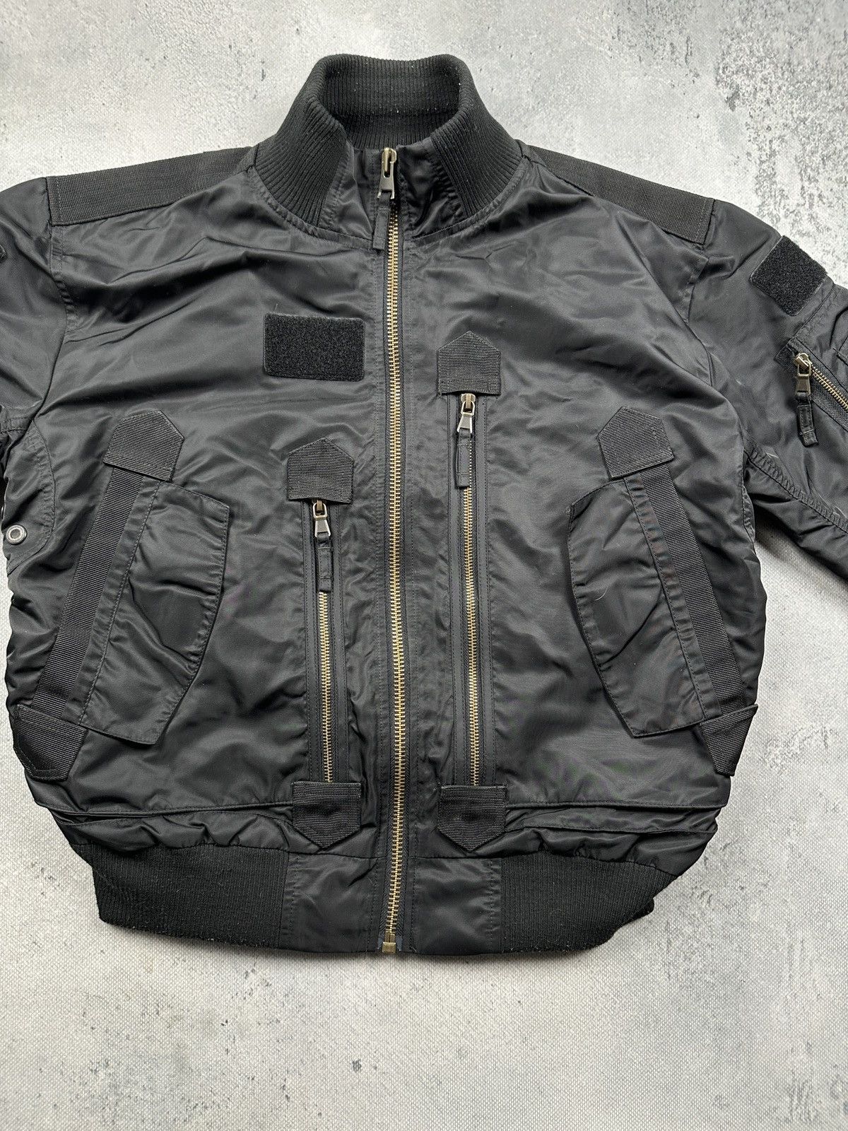 Vintage MilTec Tactical Flight Nylon Bomber Jacket Military Techwear Size US M / EU 48-50 / 2 - 10 Thumbnail