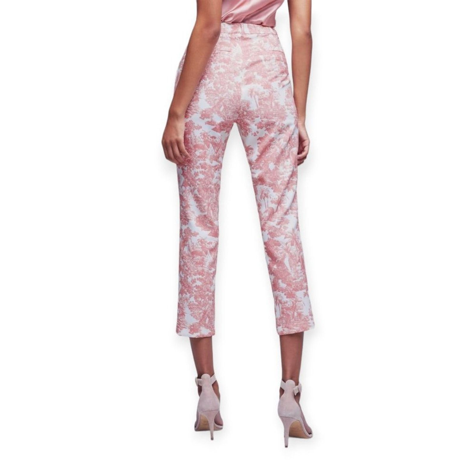 L'AGENCE L'Agence Ludivine Rose Floral Trouser Size 4 Cropped Size 27" / US 4 / IT 40 - 4 Thumbnail