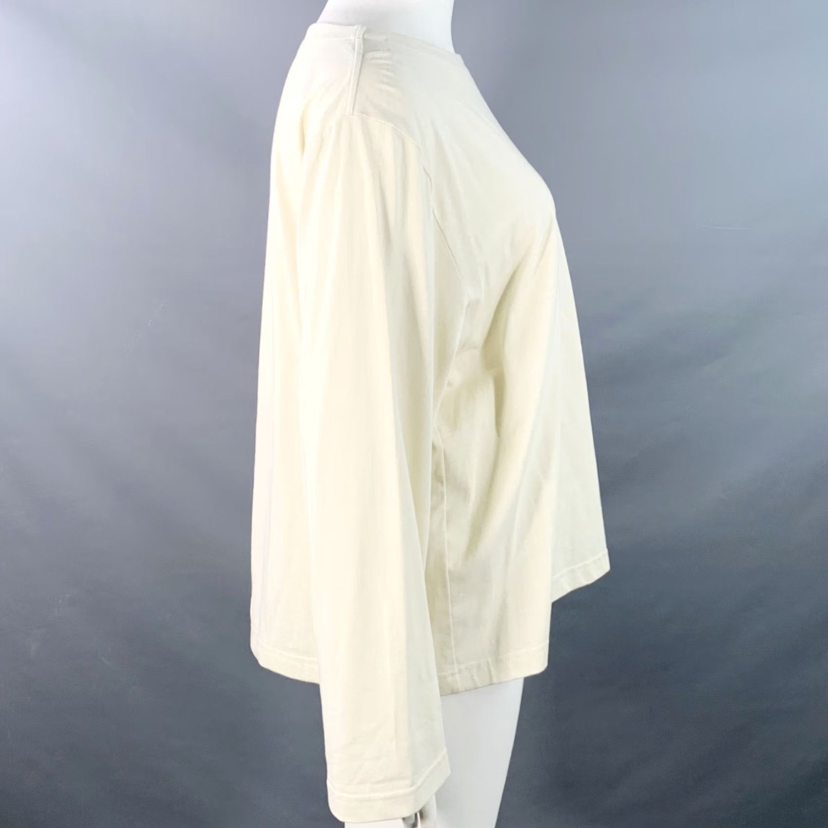 The Row THE ROW Size L Beige Cotton Oversized One Pocket Scoop Neck Pullover Size L / US 10 / IT 46 - 3 Thumbnail