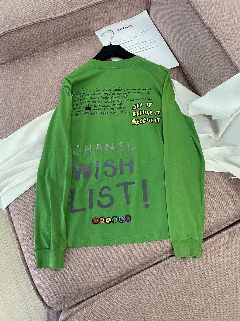 Chanel Chanel Feidong co-branded green letter logo stud beads lon Size S / US 4 / IT 40 - 3 Thumbnail