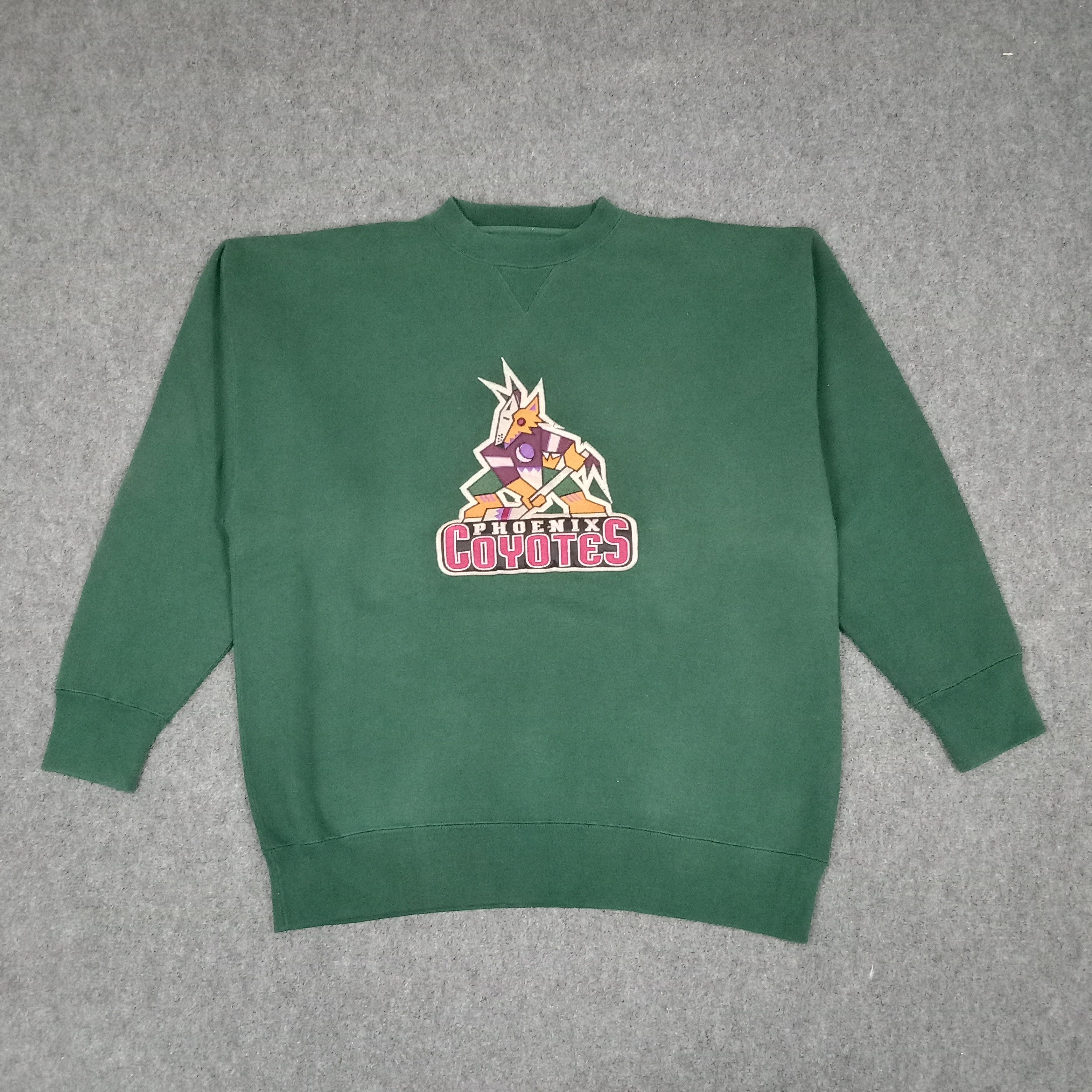 Vintage Phoenix Arizona Coyotes Hockey Team NHL Sweatshirt C262N19 Size US XL / EU 56 / 4 - 1 Thumbnail