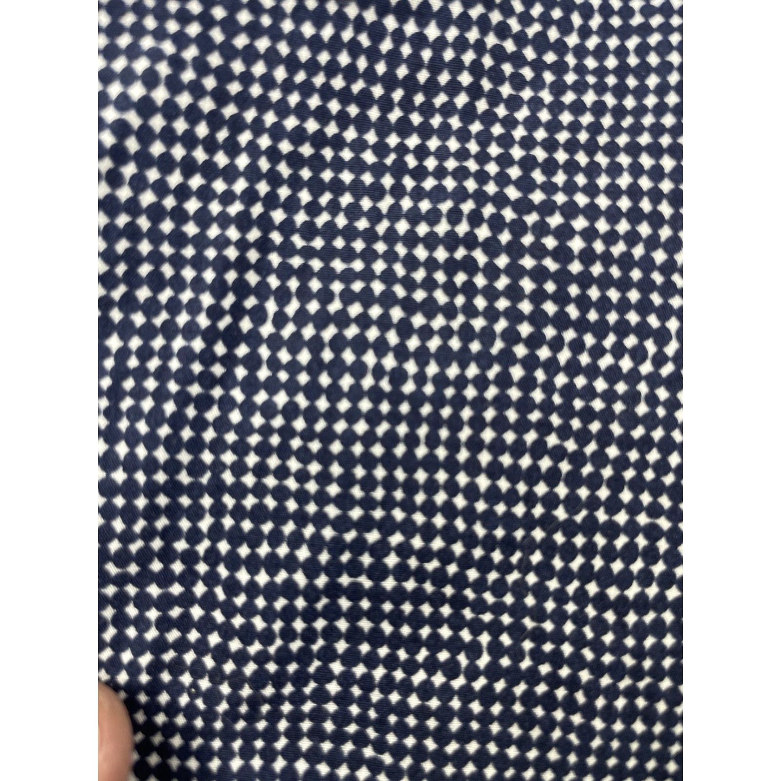 Suitsupply Suitsupply Dress Shirt Mens 39 Black White Diamond Long Sleeve Button-Up Multicolor Cotton Geometric Casual Travel Button-Down Collar Mens Regular Fit Size 40R - 7 Thumbnail
