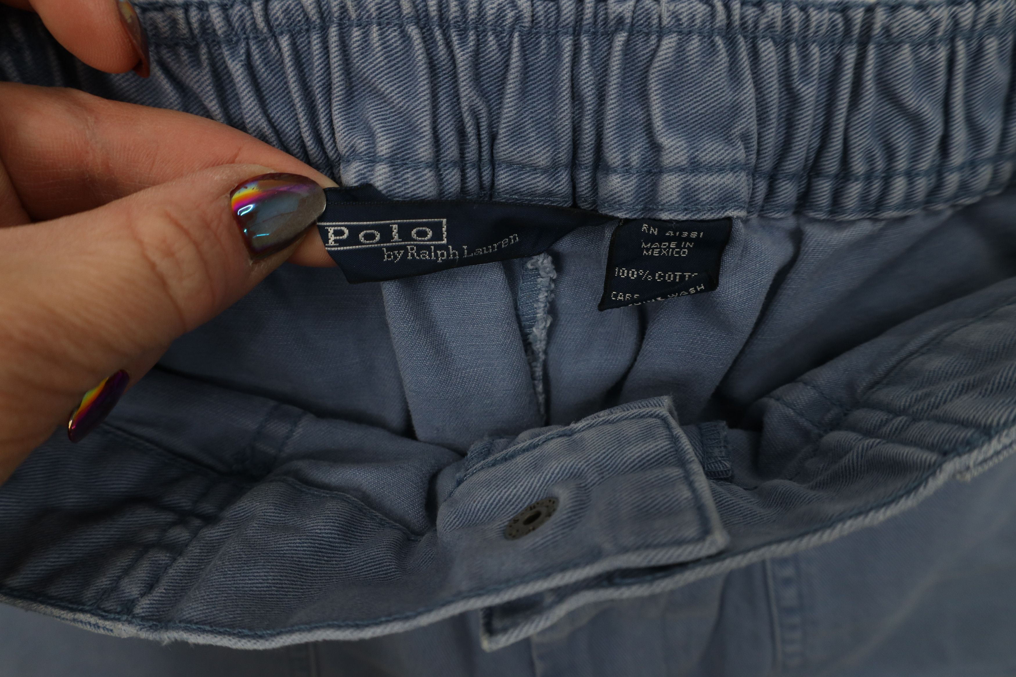 Ralph Lauren Vintage 90s Ralph Lauren Above Knee Cargo Shorts Cotton Size US 32 / EU 48 - 8 Thumbnail