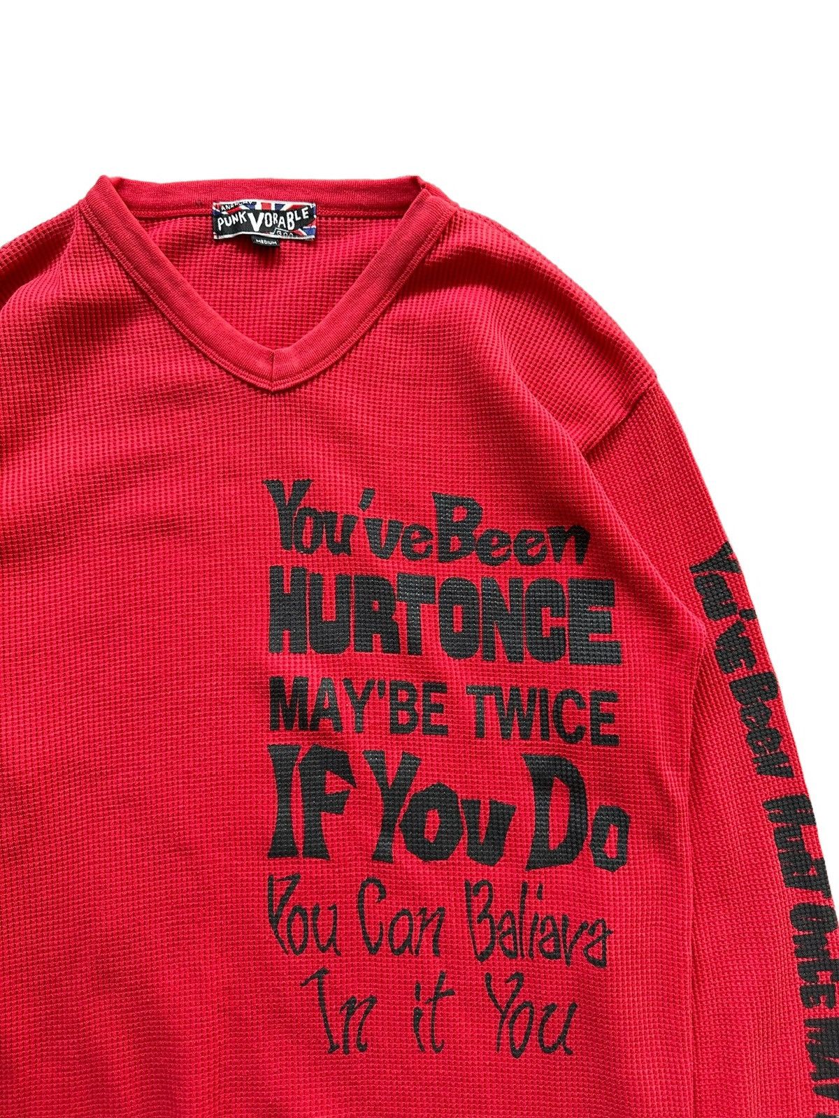 PEEL&LIFT 00's Punk Vorable thermal knit long sleeve Size US M / EU 48-50 / 2 - 5 Thumbnail