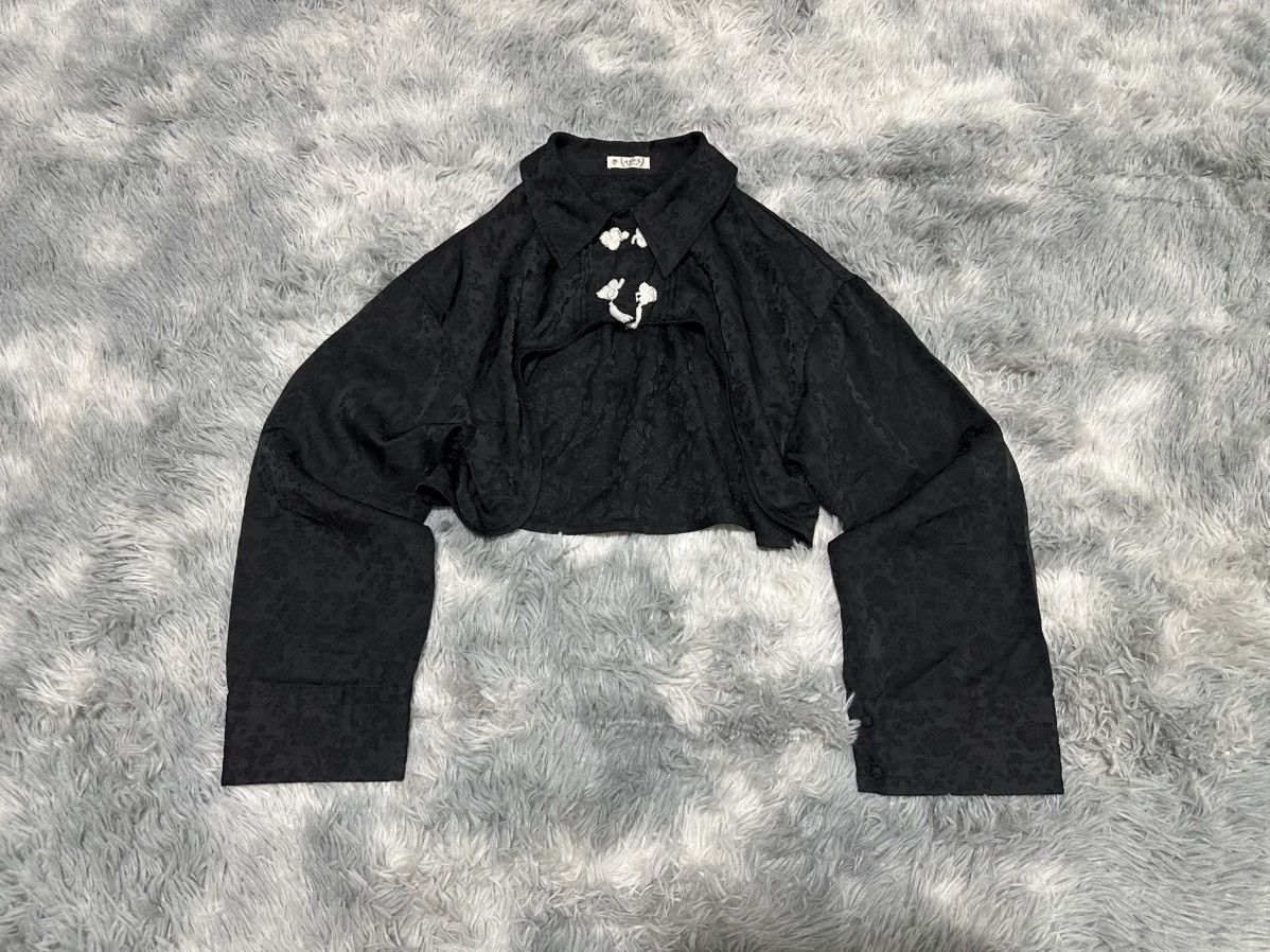 Japanese Brand 🔥Y2K Vintage Axes Femme Cropped Bolero Chinese Shirt Size M / US 6-8 / IT 42-44 - 5 Thumbnail