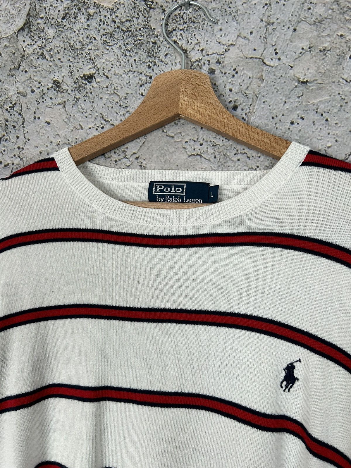 Polo Ralph Lauren Vintage Polo Ralph Lauren Stripped Sweater 90s Size US L / EU 52-54 / 3 - 3 Thumbnail