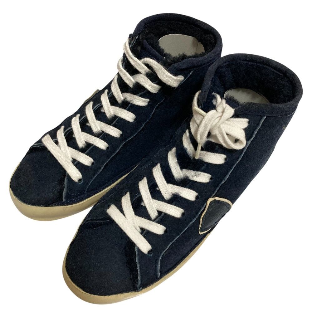 Other Philippe Model Shearling High Top Sneakers Leather Shoes DUTY FREE for USA