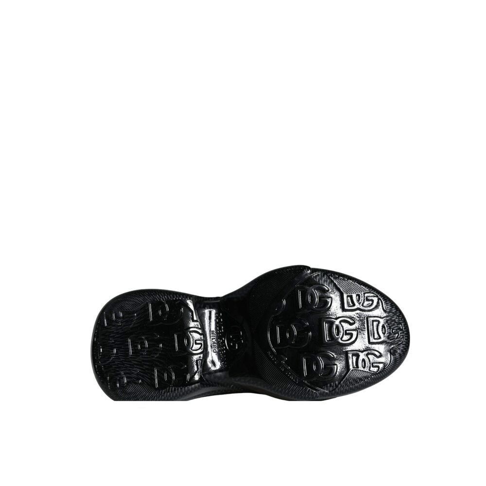 Dolce & Gabbana Dolce & Gabbana Black Foiled Rubber Toy Low Top Men Sneakers Size US 11 / EU 44 - 6 Thumbnail