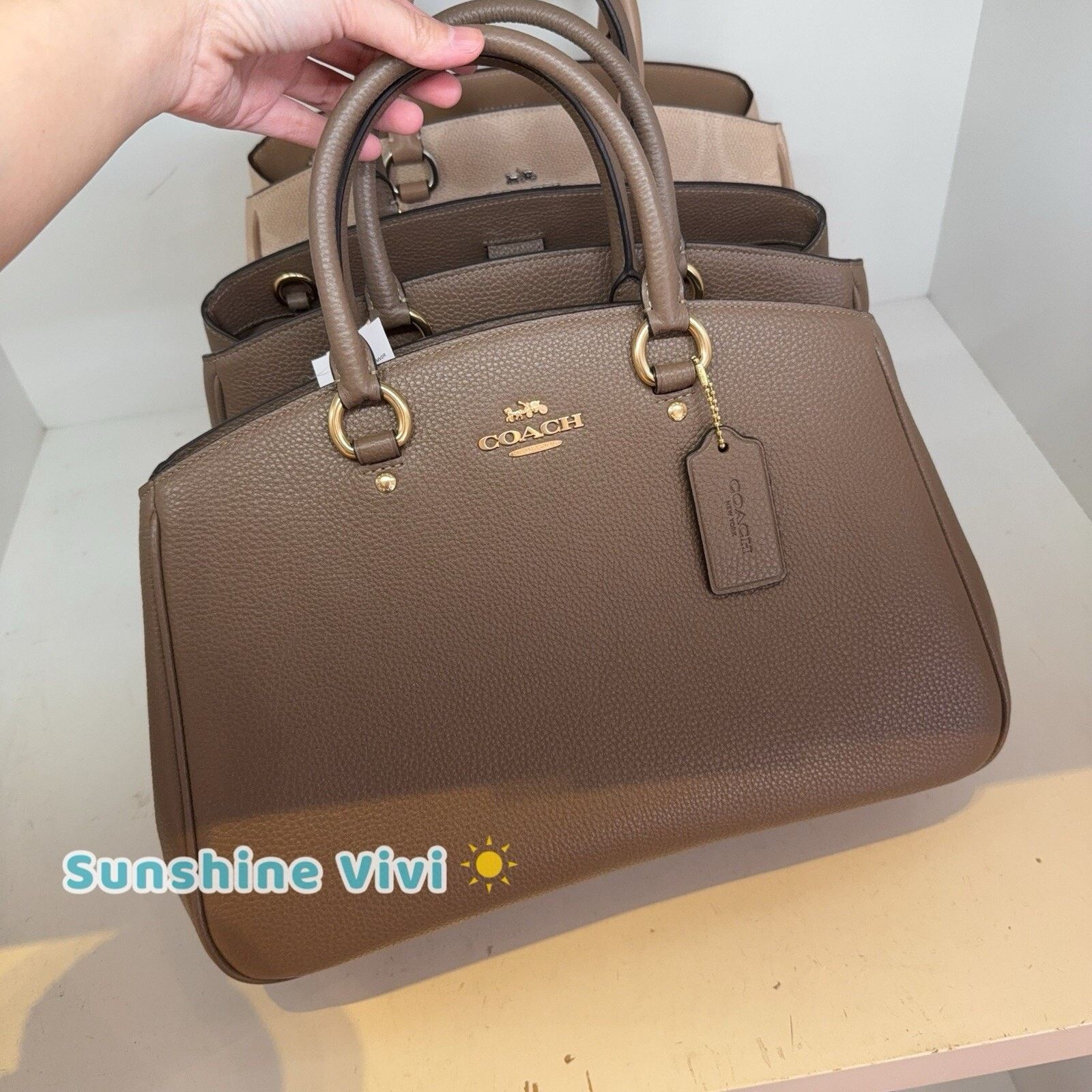 Coach NWT Coach Savannah Leather Carryall Satchel Bag CAL56 Size ONE SIZE - 1 Thumbnail