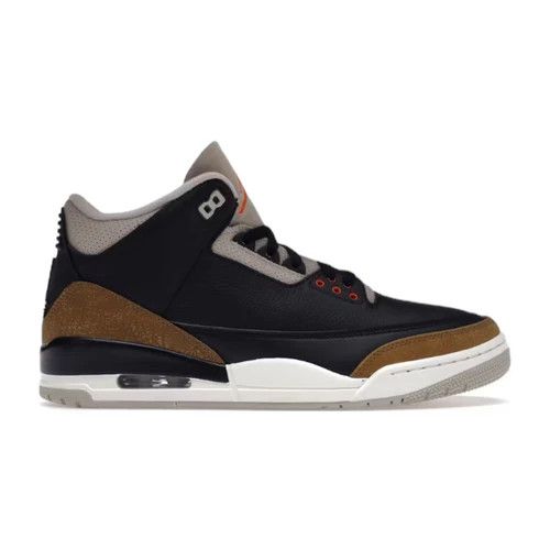 image of Jordan Brand 3 Desert Elephant Shoes in Black, Men's (Size 11)