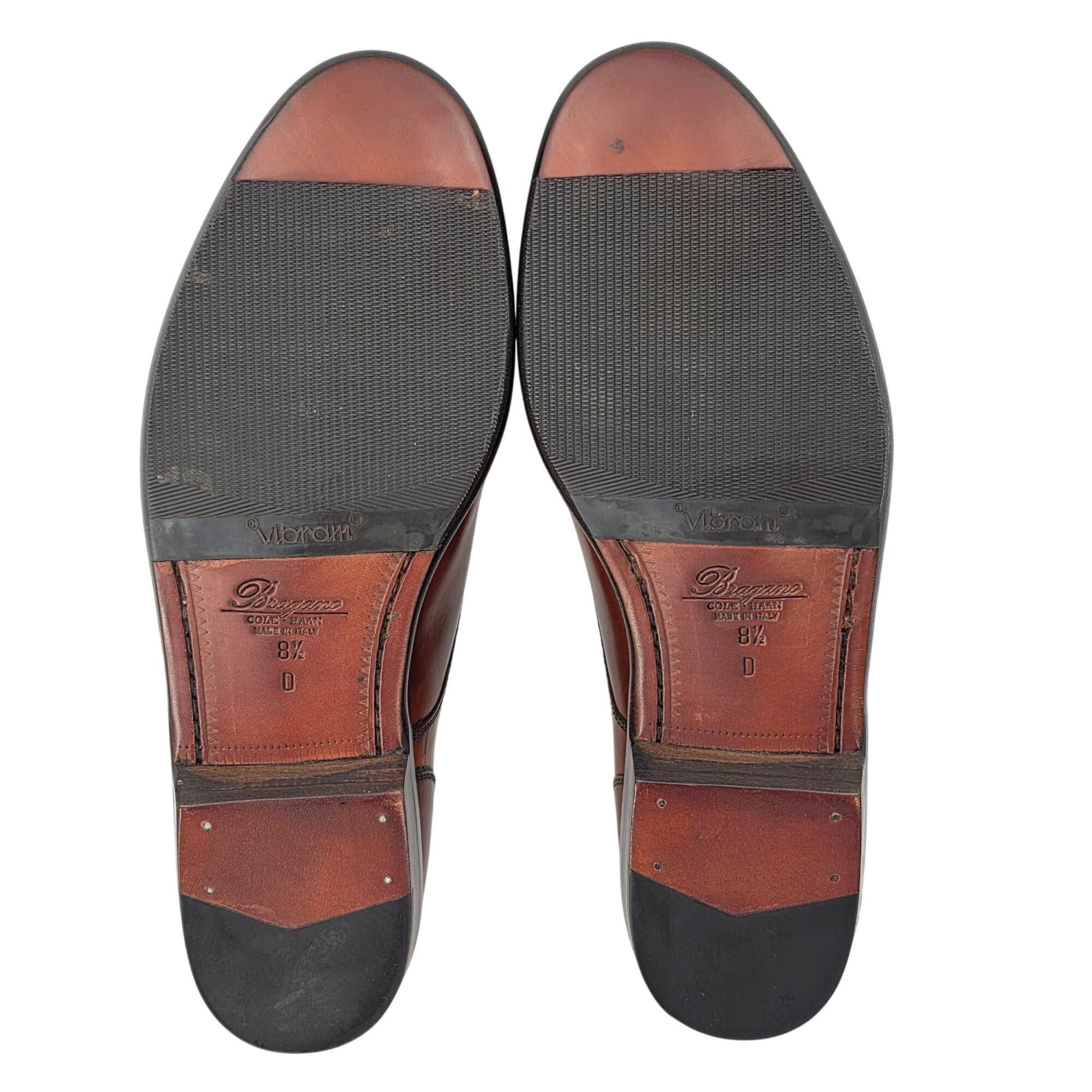 Bragano × Cole Haan New Old Stock Bragano Cole Haan Mens 8.5D Brown Leather Dres Size US 8.5 / EU 41-42 - 3 Thumbnail