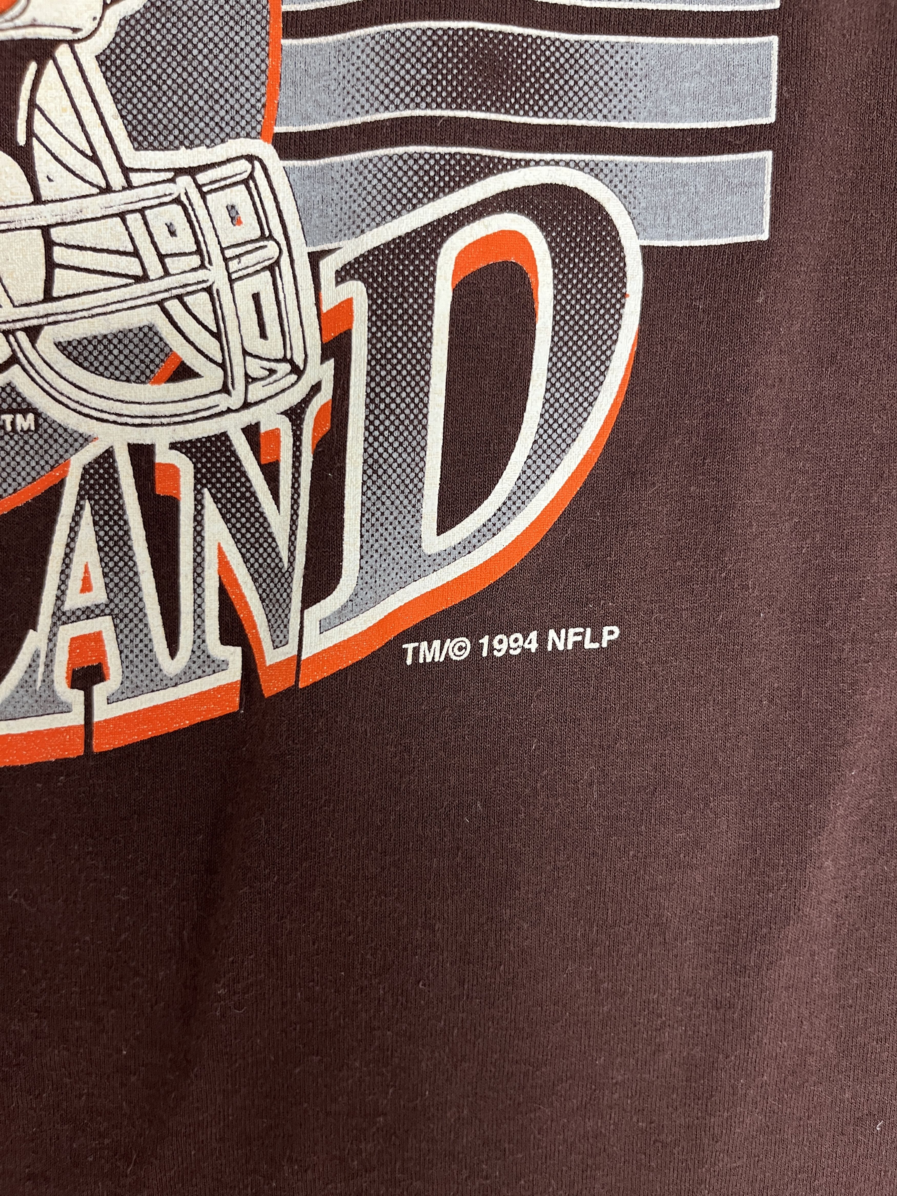 Vintage Cleveland Browns Football Vintage Brown T-Shirt Tee Size US L / EU 52-54 / 3 - 3 Thumbnail