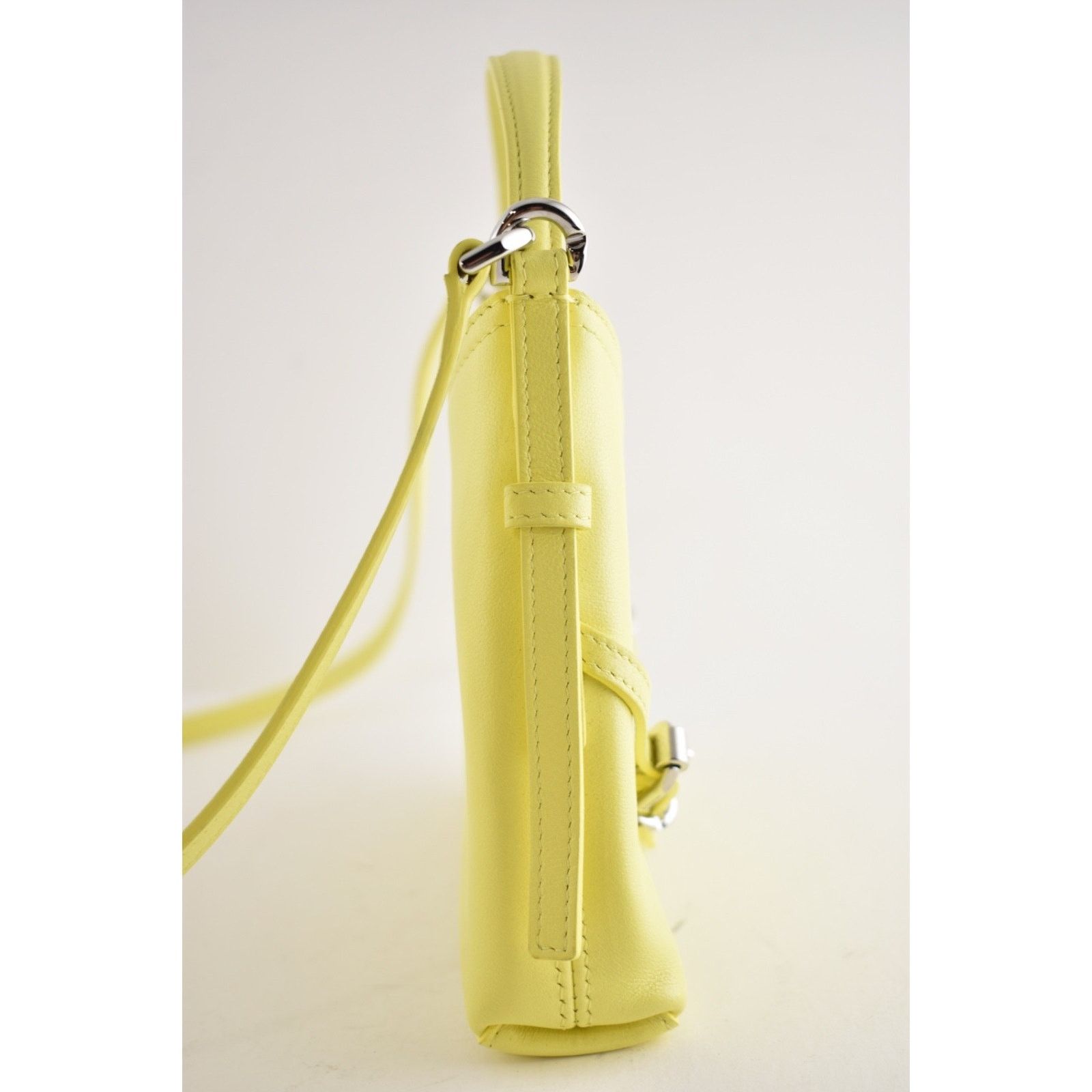 Givenchy Givenchy Voyou Nano Yellow Shiny Leather Crossbody Bag Size ONE SIZE - 9 Thumbnail