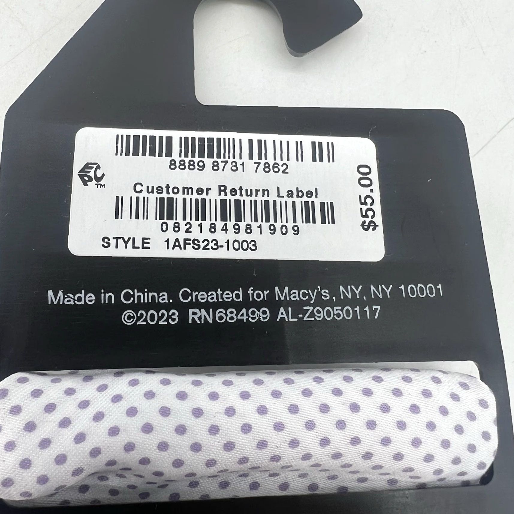 Alfani Alfani Men's Bow Tie & Solid Pocket Square Set NWT Purple Bow Tie Pocket Square 2 Piece One Size Mens Accessories Size ONE SIZE - 4 Thumbnail