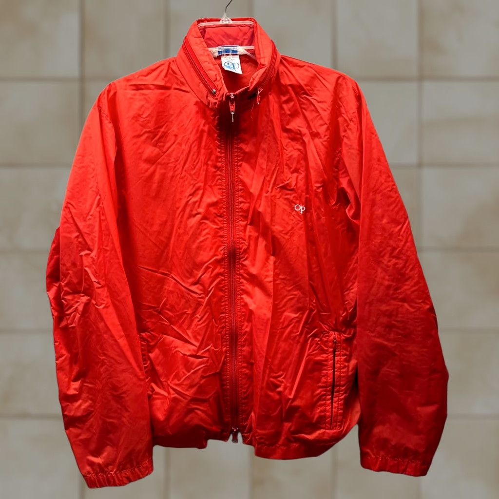 Ocean Pacific Vintage Ocean Pacific Jacket Mens Windbreaker M Red Logo Full Zip OP Windbreaker Mens Size US M / EU 48-50 / 2 - 1 Thumbnail