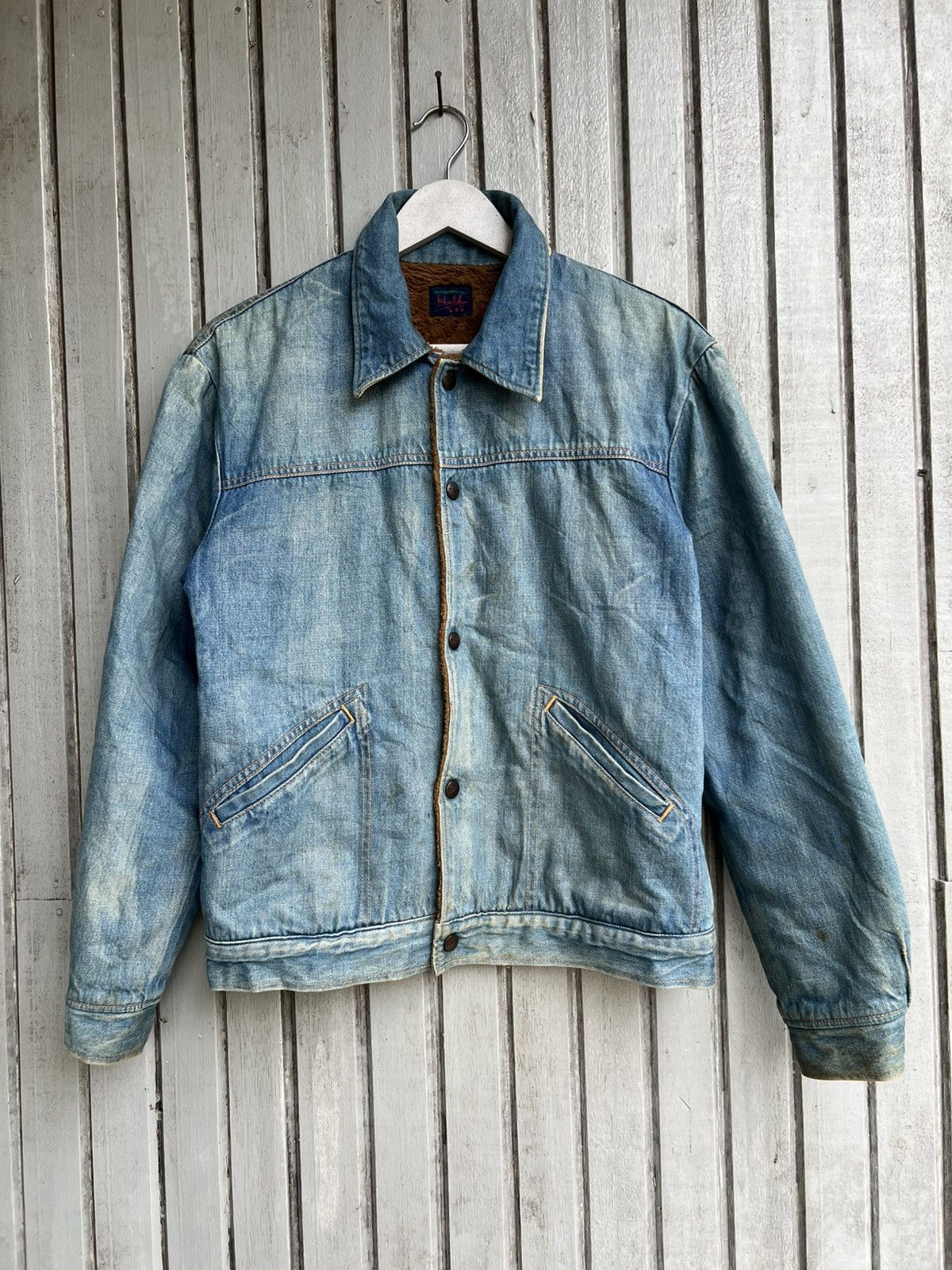 Japanese Brand × Vintage Vtg half denim jacket Size US S / EU 44-46 / 1 - 1 Thumbnail
