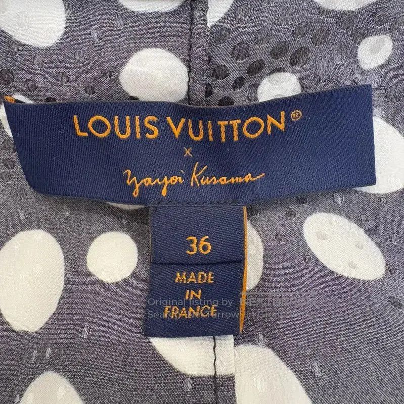 Louis Vuitton Louis Vuitton Black Polka Dot Silk Dress . Size S / US 4 / IT 40 - 5 Thumbnail