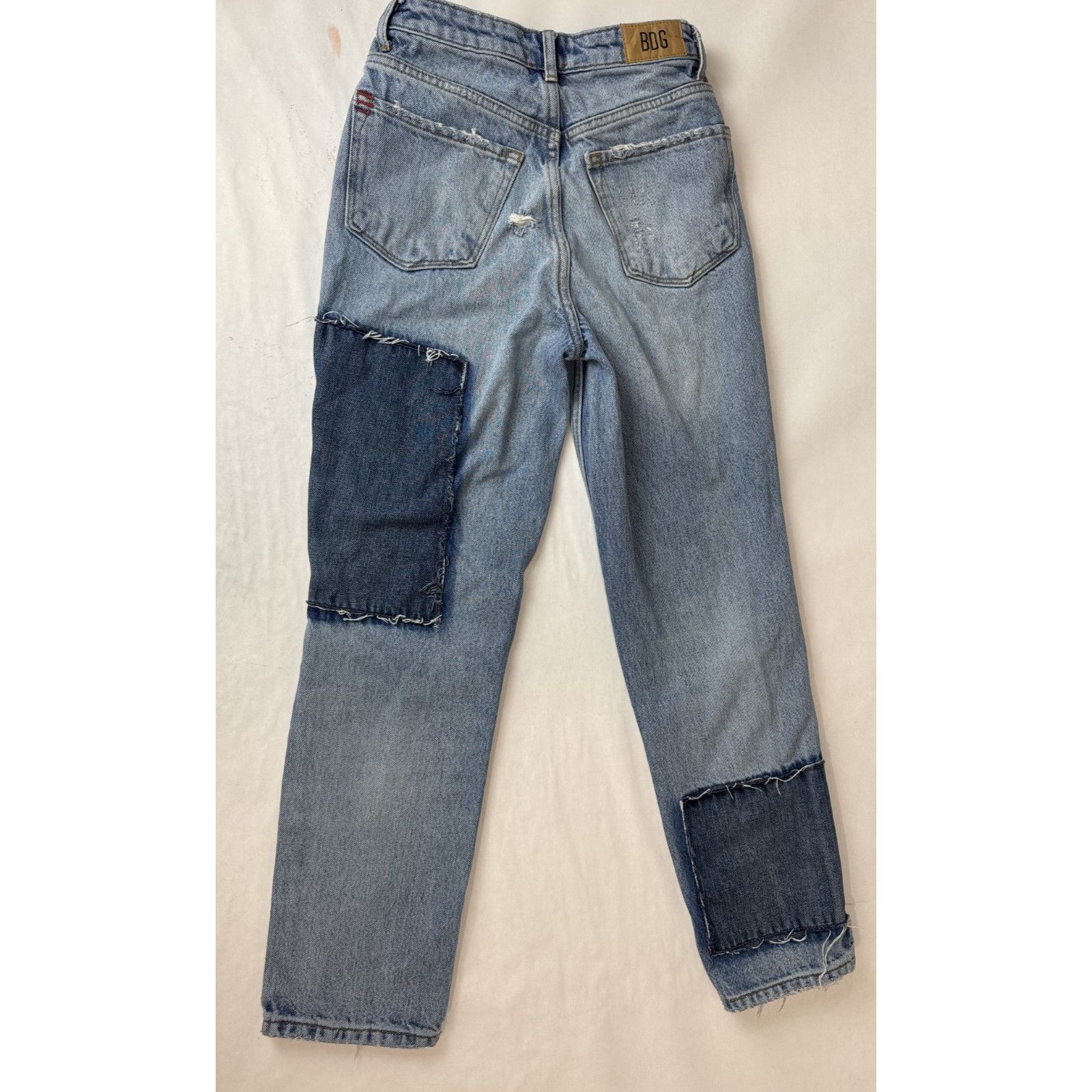 Bdg BDG Patchwork Grunge PAX Distressed Jeans Slim Straight 25 Size 25" / US 0 / IT 36 - 2 Thumbnail