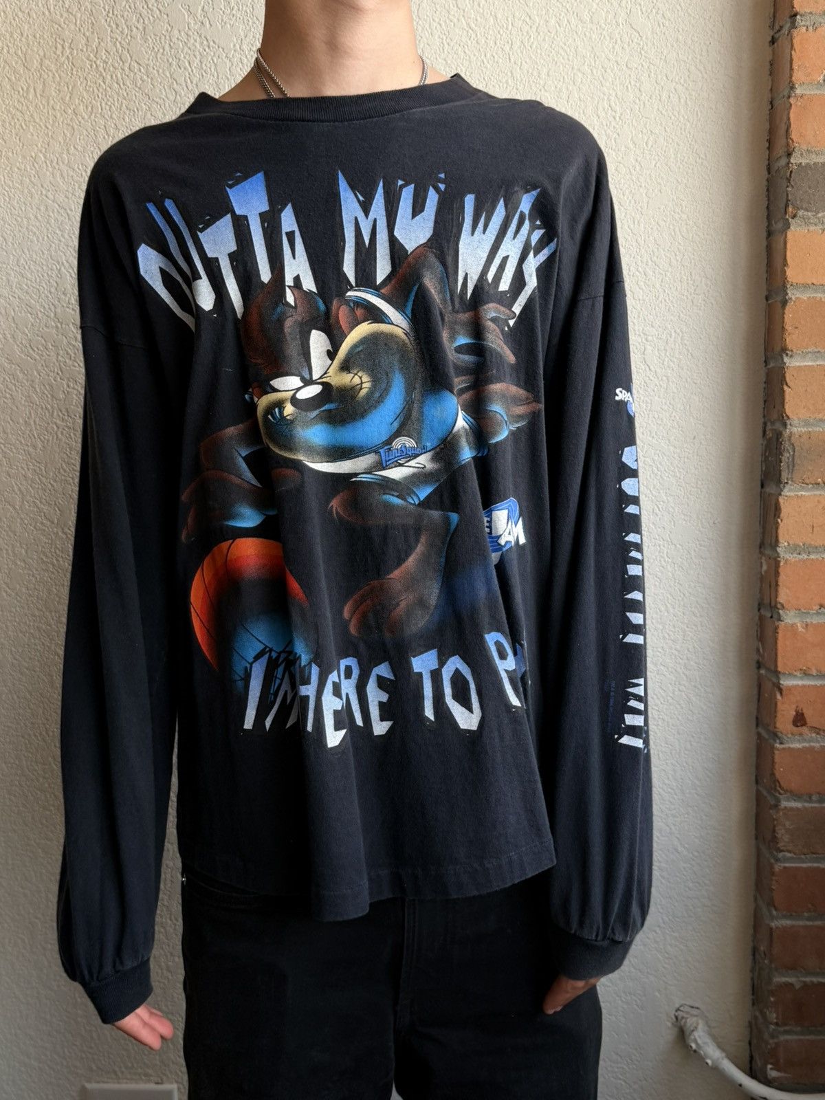 Vintage Vintage Space Jam LongSleeve Size US XL / EU 56 / 4 - 1 Thumbnail