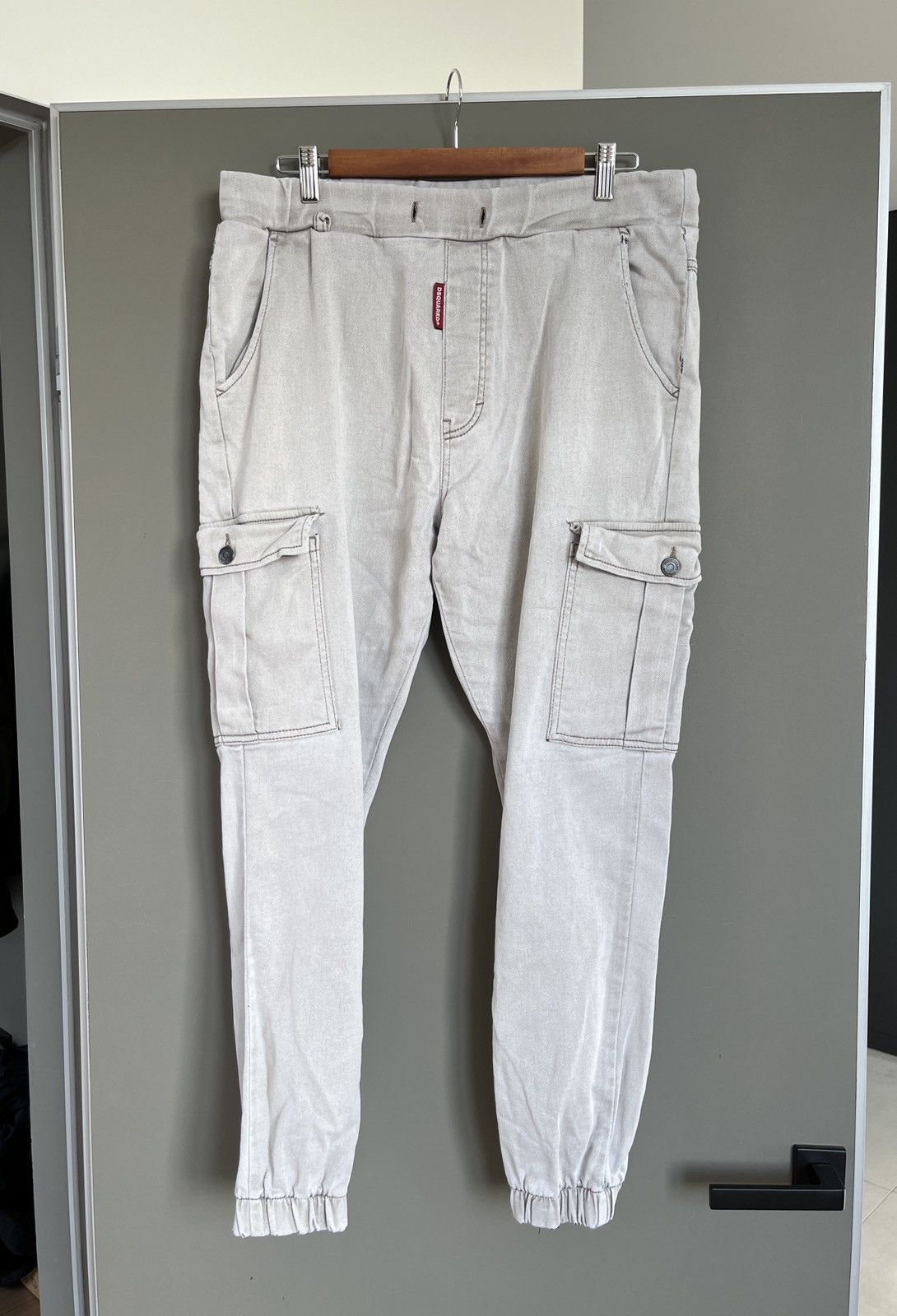 Dsquared2 Dsquared2 White Cotton Cargo Joggers Size US 34 / EU 50 - 2 Thumbnail