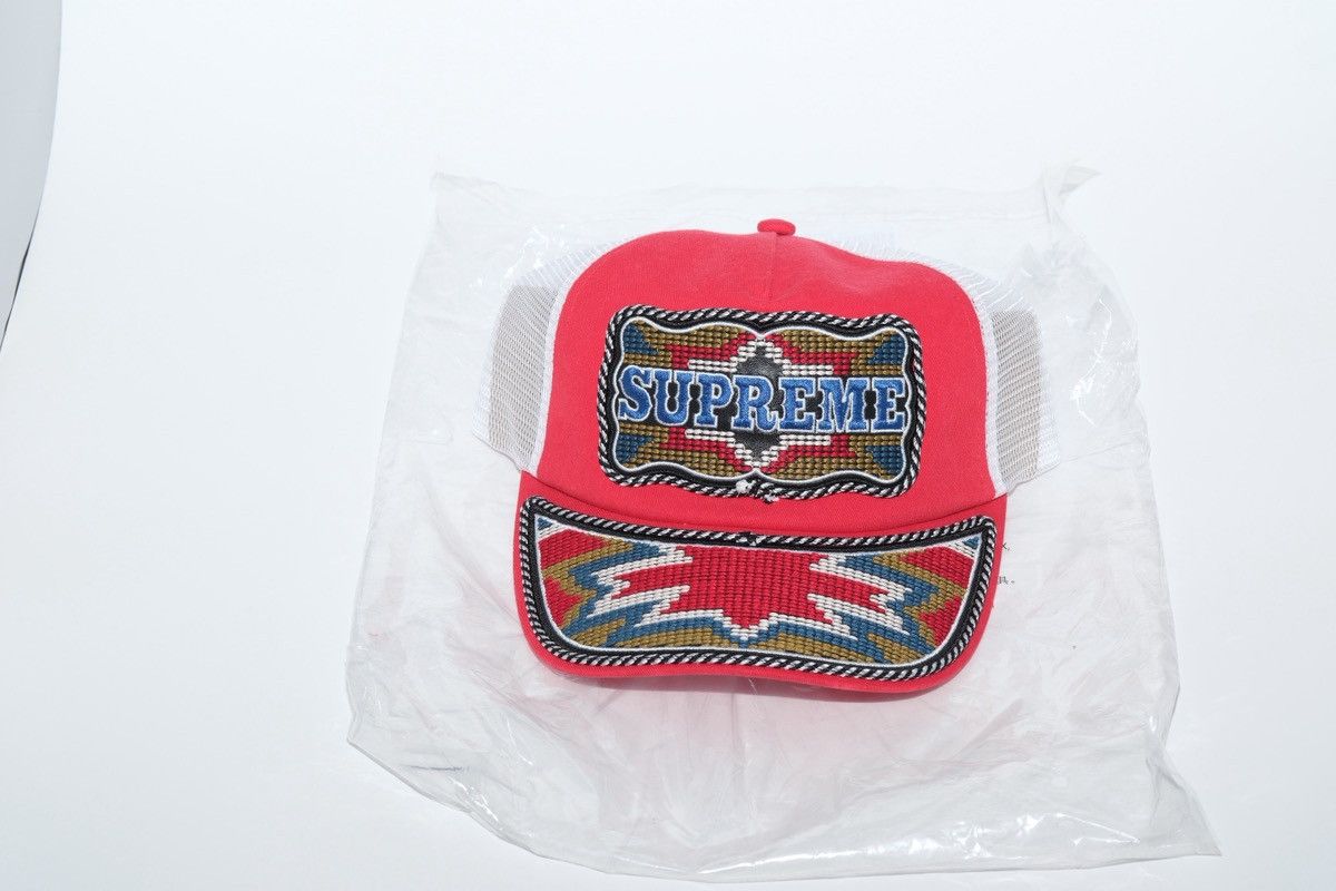 Supreme Supreme Western Embroidered Mesh Back 5-Panel Red Brand New Size ONE SIZE - 7 Thumbnail