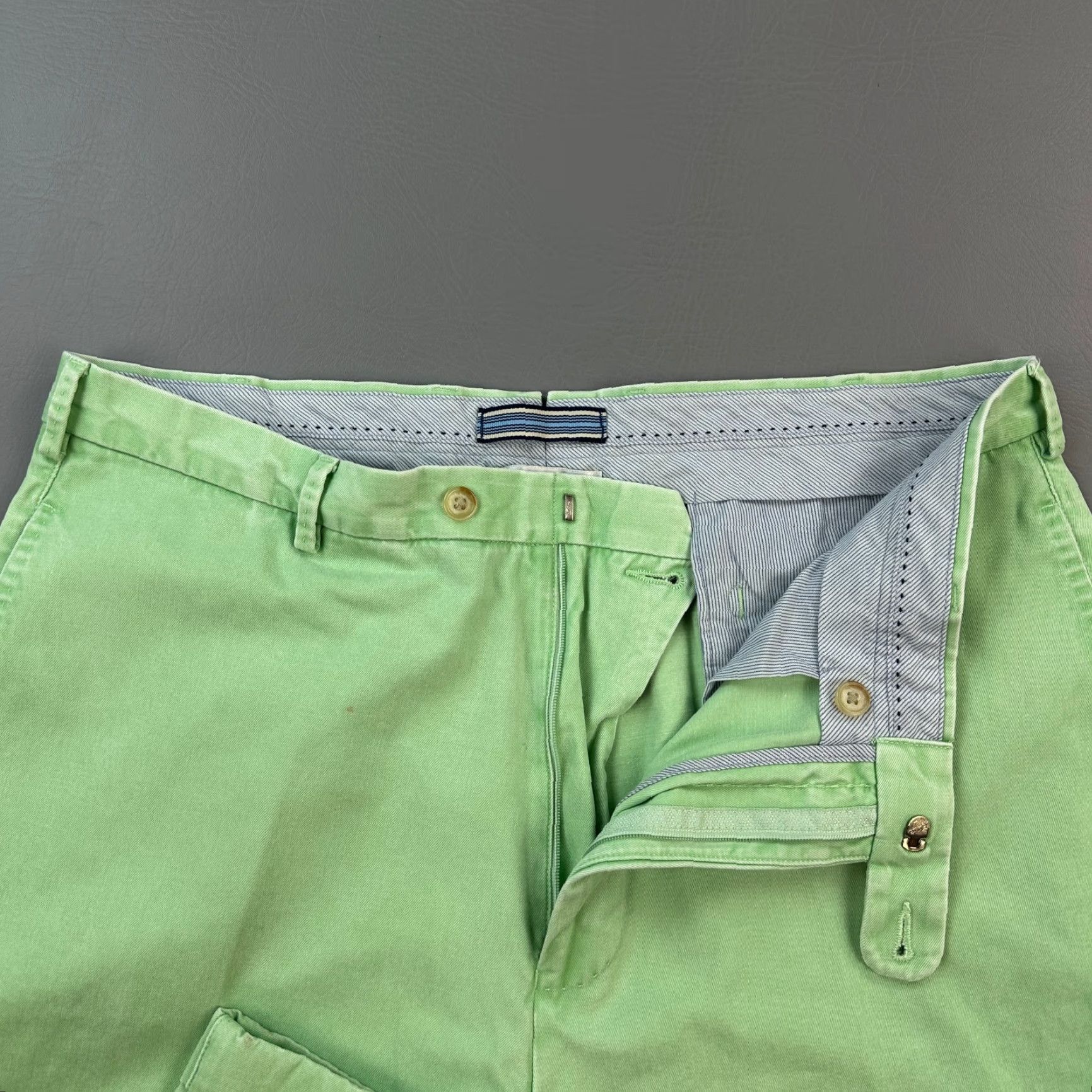 Peter Millar Peter Millar Pants Mens 36x30 Green Pima Washed Twill Flat Front Chino Casual Size US 36 / EU 52 - 7 Thumbnail