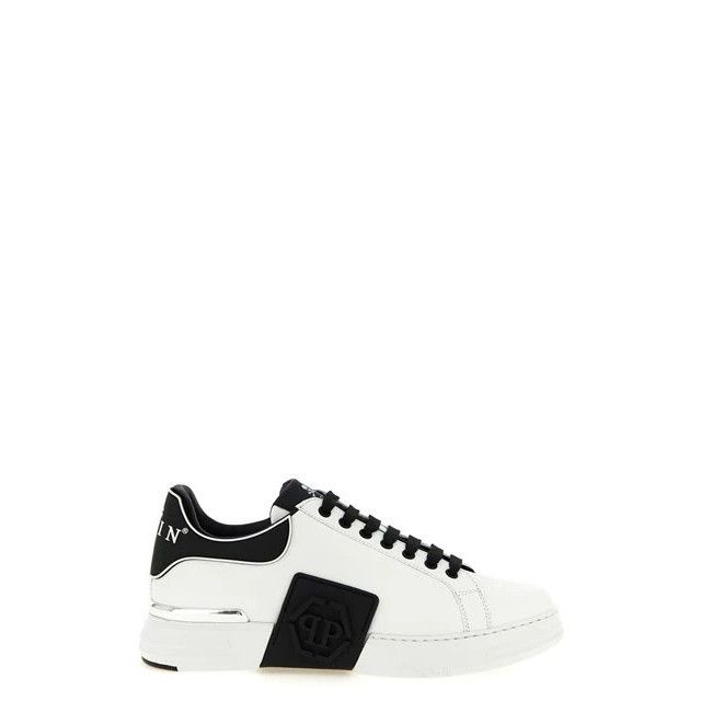 PHILLIP PLEIN Phantom Kick Black/White Sneakers New & Authen