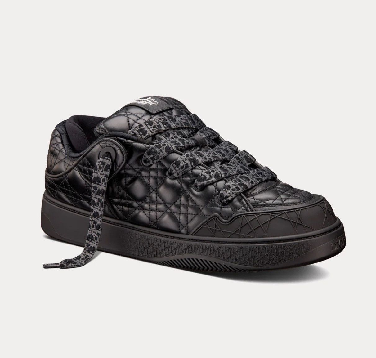 Dior Dior ERL B9S Black Quilted Cannage Calfskin Size US 10 / EU 43 - 1 Thumbnail