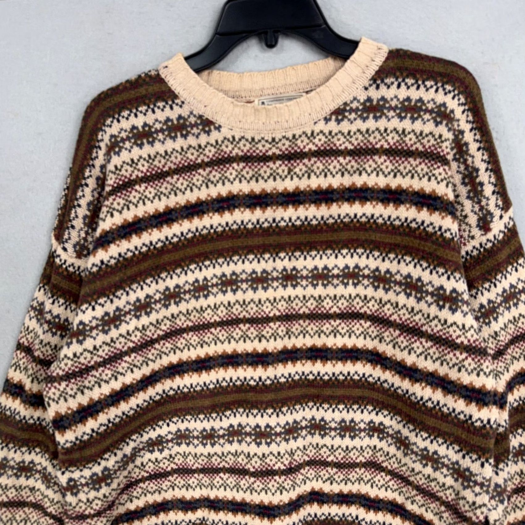 Aeropostale VINTAGE Aeropostale Sweater Mens Large Fair Isle Crewneck Knit 90s Grandpa Cosby Size US L / EU 52-54 / 3 - 2 Thumbnail