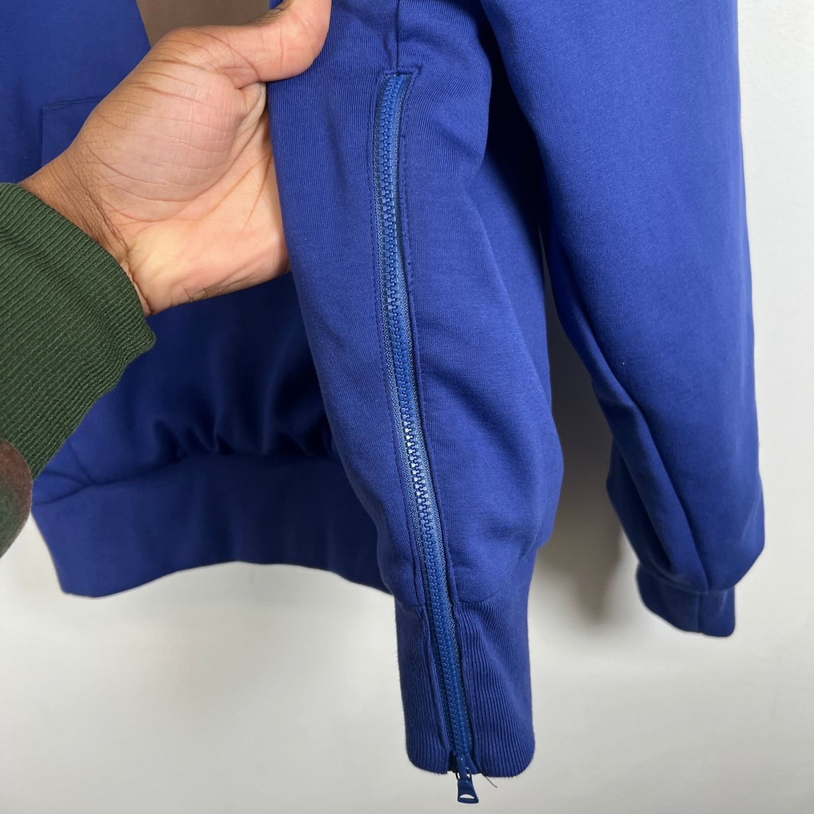 Bape Bape Blue Ape College Logo Puffer Hoodie Size M Size US M / EU 48-50 / 2 - 5 Thumbnail
