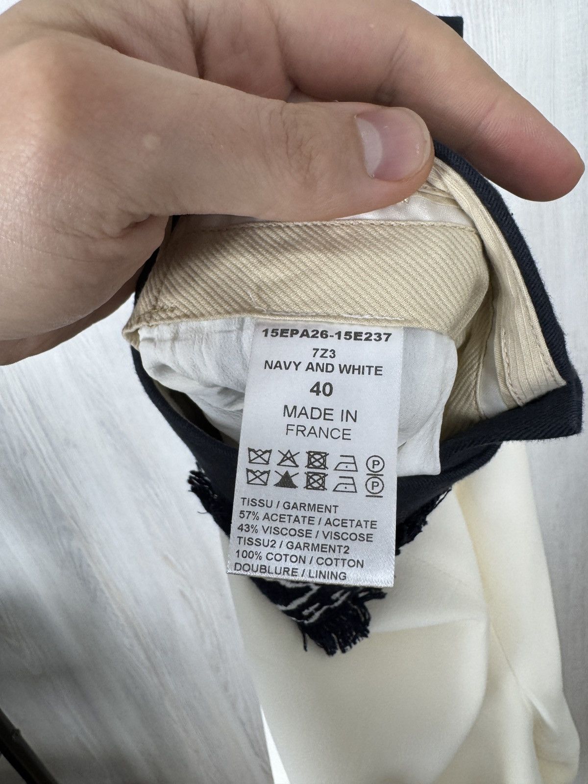 Chloe Chloe white ivory cotton embroidery acetate viscose pants Size 28" / US 6 / IT 42 - 17 Thumbnail