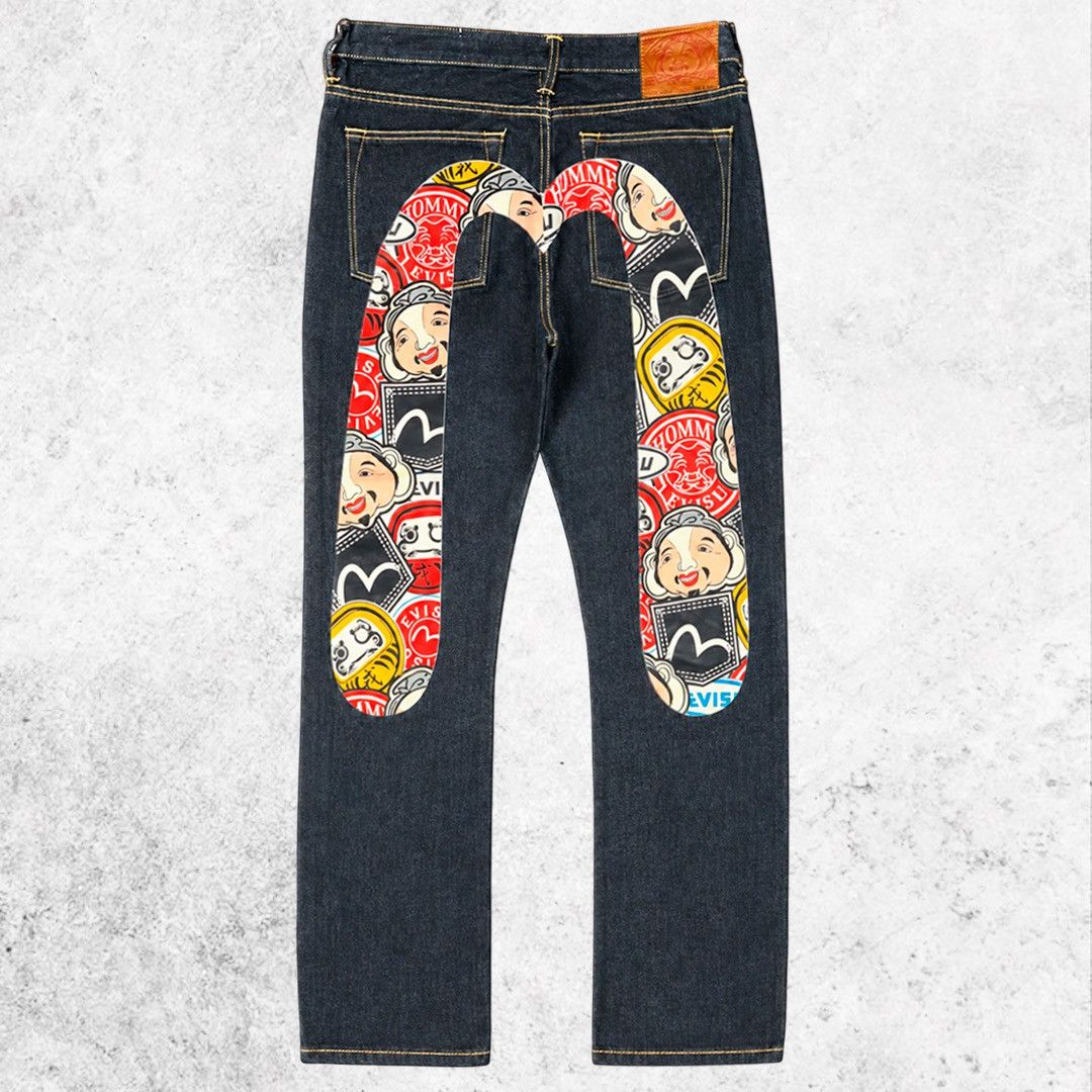 Evisu EVISU Jeans Big Back Daicock Seagull Graphic Archive Y2K Size US 36 / EU 52 - 3 Thumbnail
