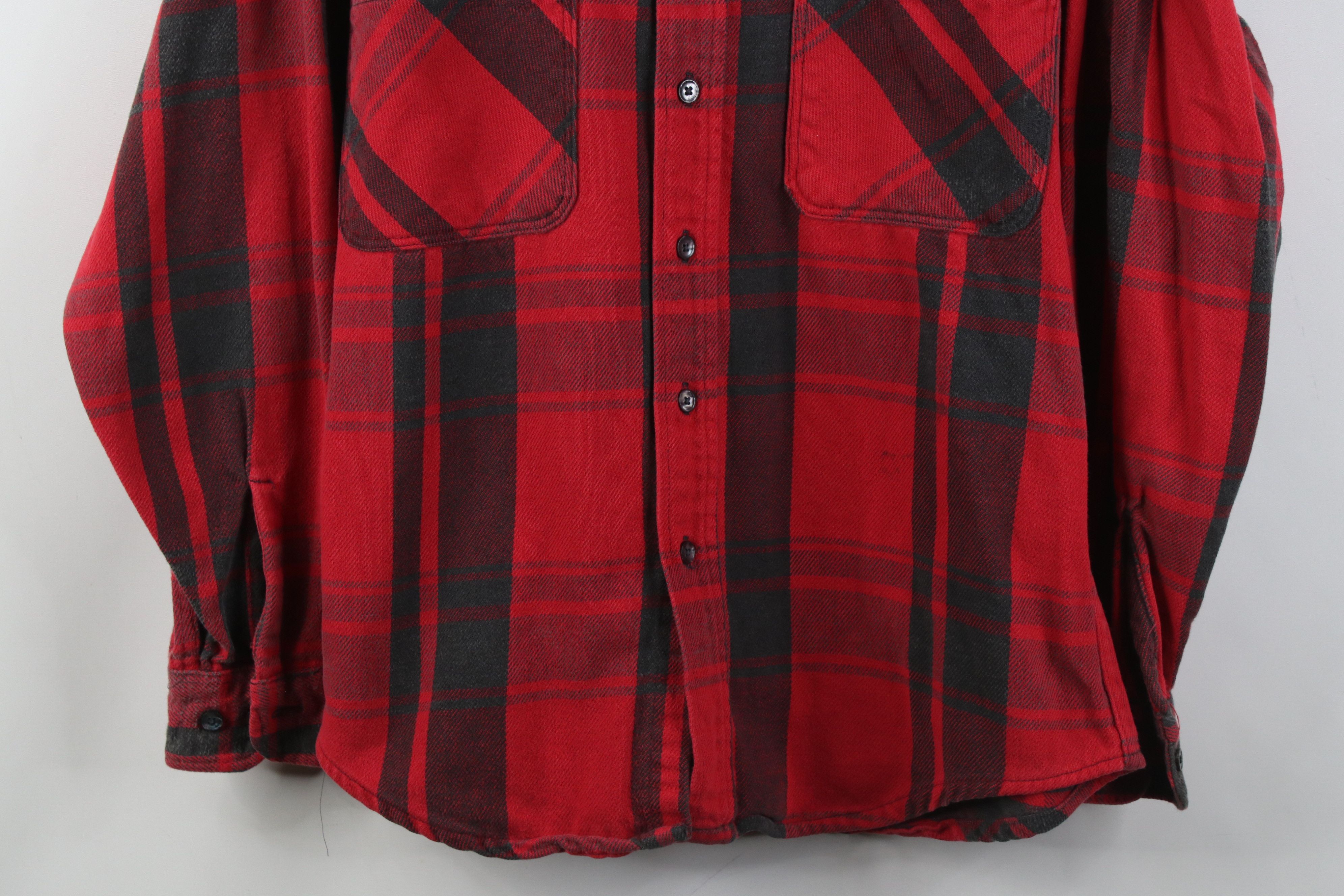Vintage Vintage 70s Streetwear Heavyweight Button Shirt Plaid USA Size US M / EU 48-50 / 2 - 3 Thumbnail
