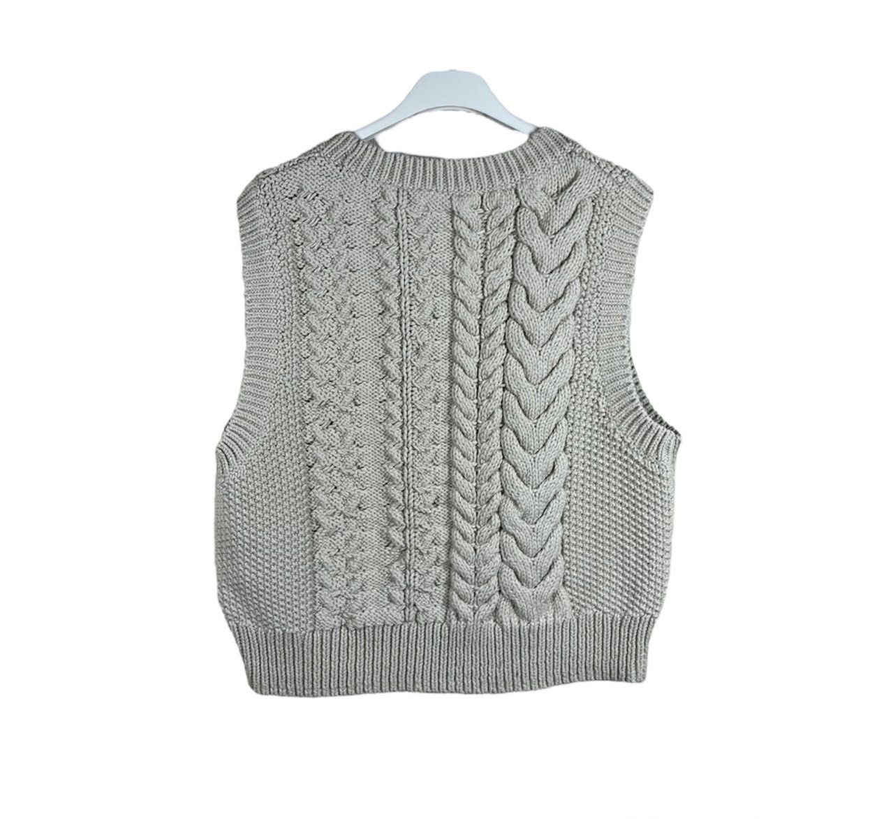 Cos COS knitted vest sweater cable knit y2k aesthetic vintage Size S / US 4 / IT 40 - 2 Thumbnail