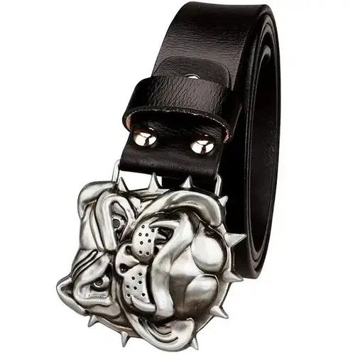 Designer 115cm Angry Dog Belt Size ONE SIZE - 2 Thumbnail