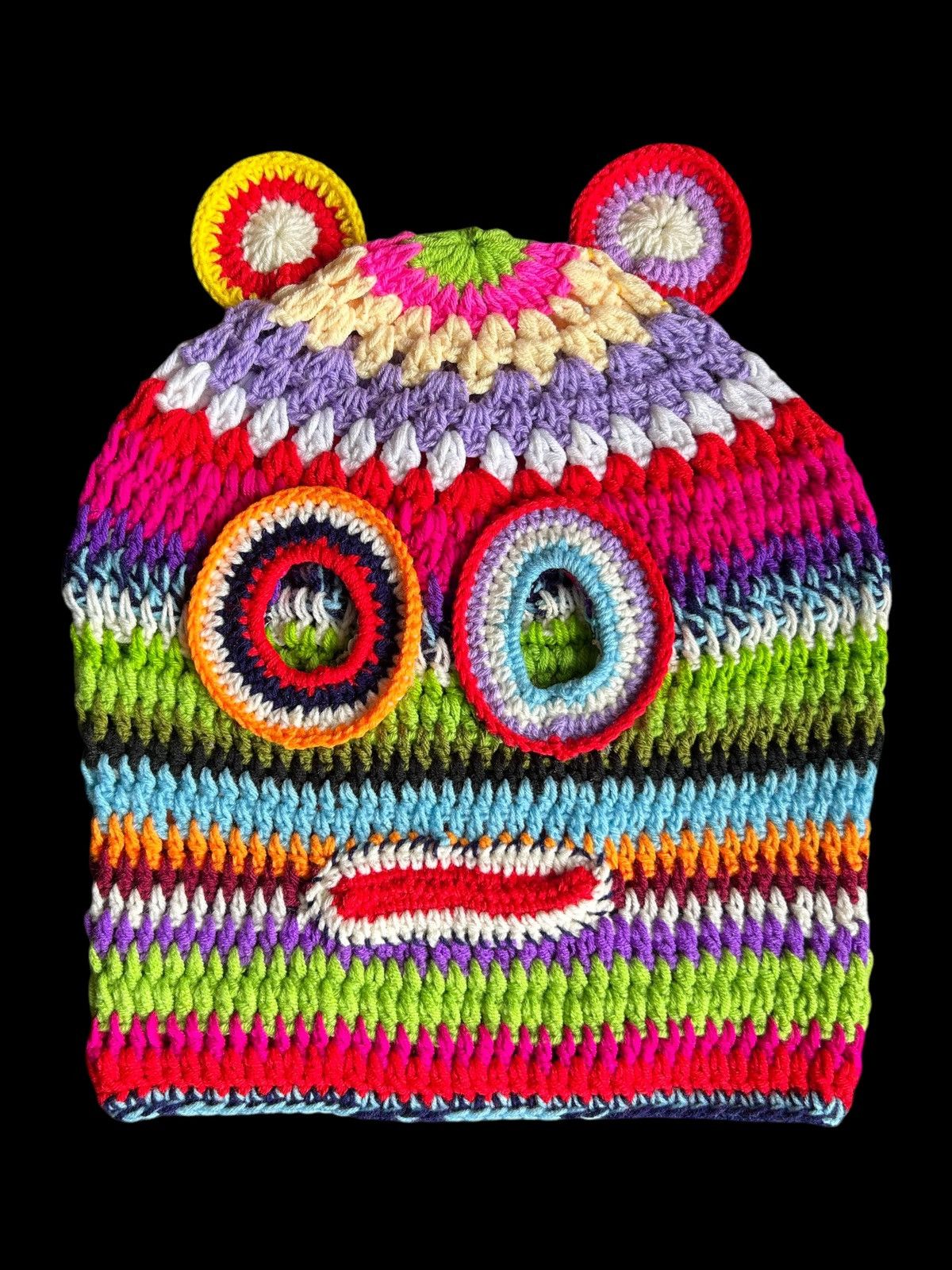 Hysteric Glamour × Japanese Brand Very Rare Crochet Knitted Handmade Balaclava Masked Size ONE SIZE - 1 Thumbnail