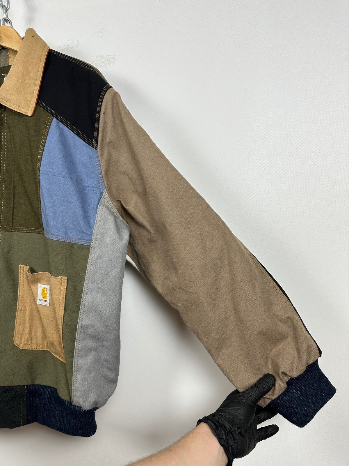 Carhartt × Vintage Vintage Carhartt Reworked Detroit Sherpa Jacket Size US L / EU 52-54 / 3 - 12 Thumbnail